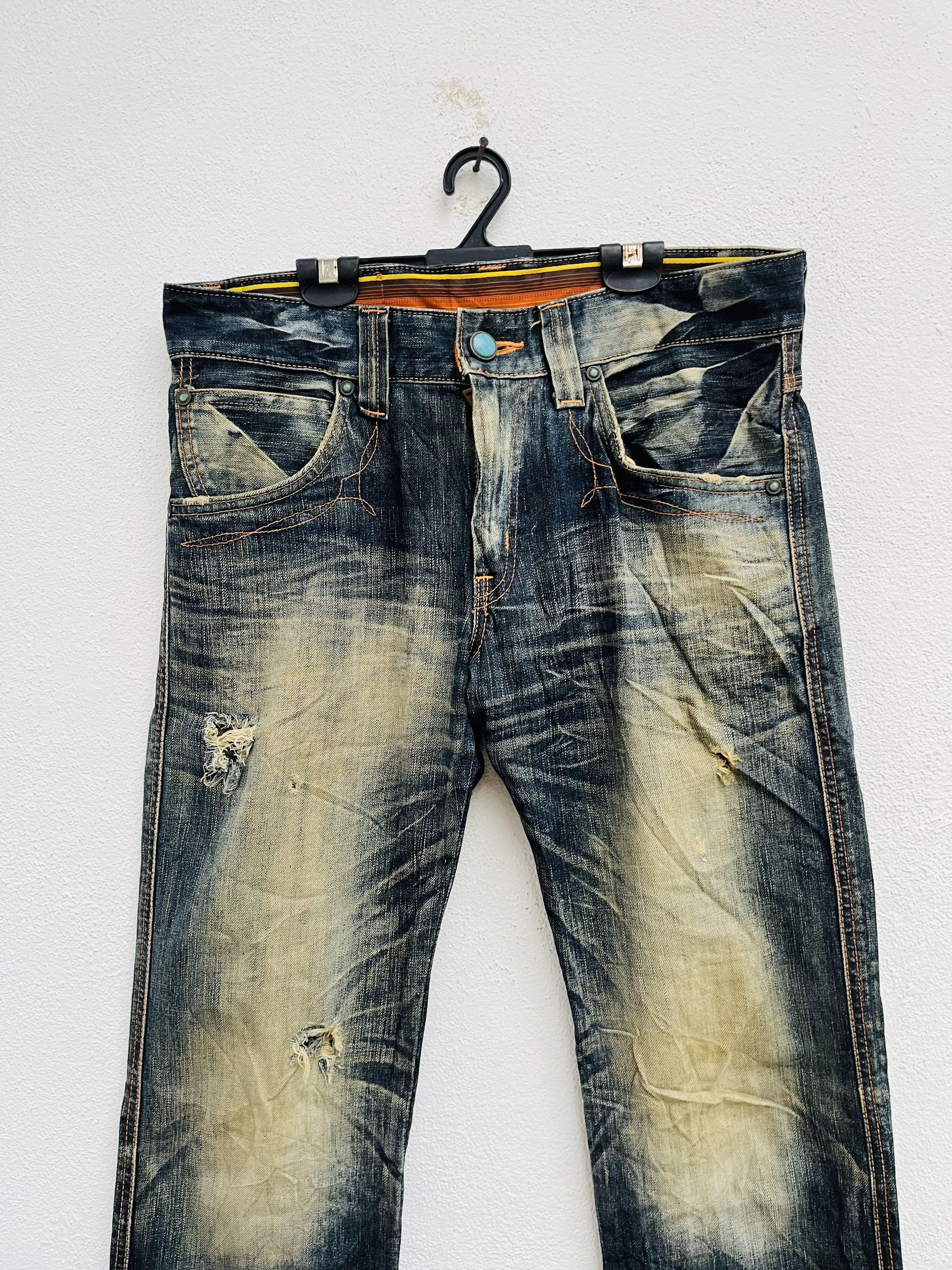 Japanese Brand × Wrangler Vintage Edwin Exclusive XV Japanese Distressed Fashion Style Size US 32 / EU 48 - 3 Thumbnail
