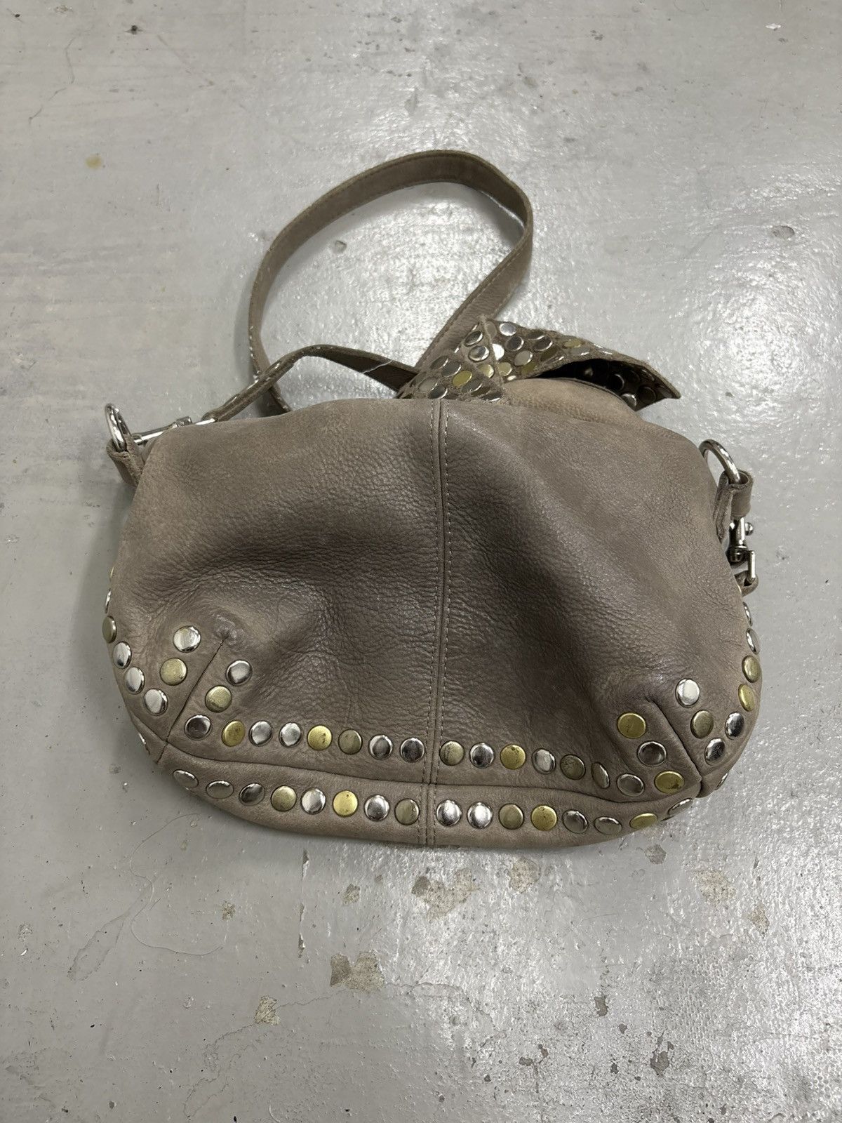 KMRii LGB GOA Lamb Leather Cyberpunk Studded Sling Bag Size ONE SIZE - 13 Thumbnail