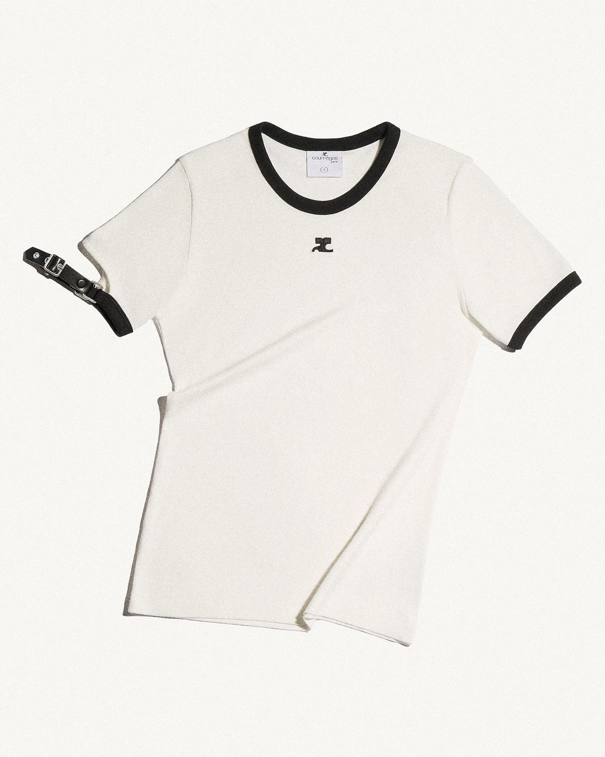 Courreges Courreges buckle tee Size S / US 4 / IT 40 - 1 Thumbnail