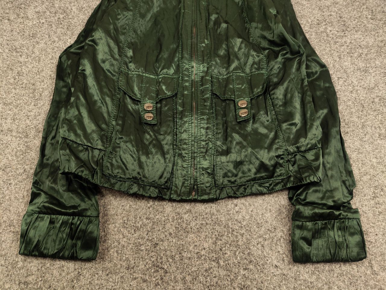 Miss Sixty Vintage Miss Sixty Zip pearl green Light Jacket Y2K Style Size XS / US 0-2 / IT 36-38 - 4 Thumbnail