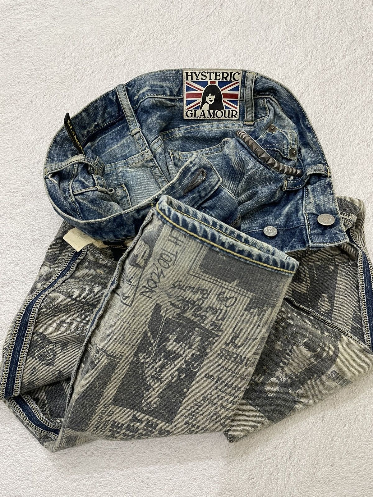 2000s Hysteric Glamour Girls Destroy Punk denim