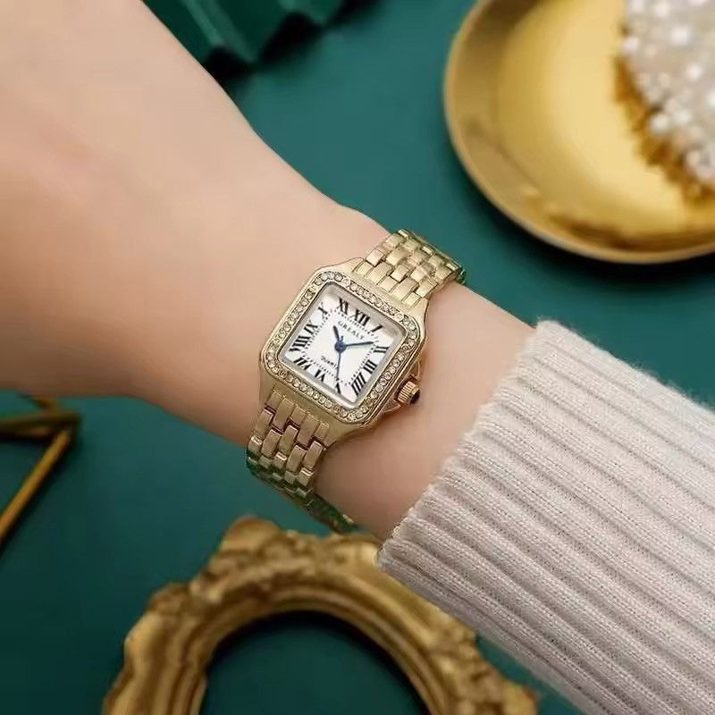 Other Retro Women's Square Watches Gold Size ONE SIZE - 3 Thumbnail