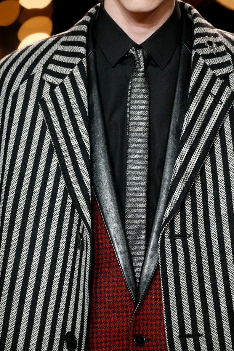 Saint Laurent Paris Saint Laurent Paris 14fw Chester striped coat-2506 Size US M / EU 48-50 / 2 - 5 Thumbnail