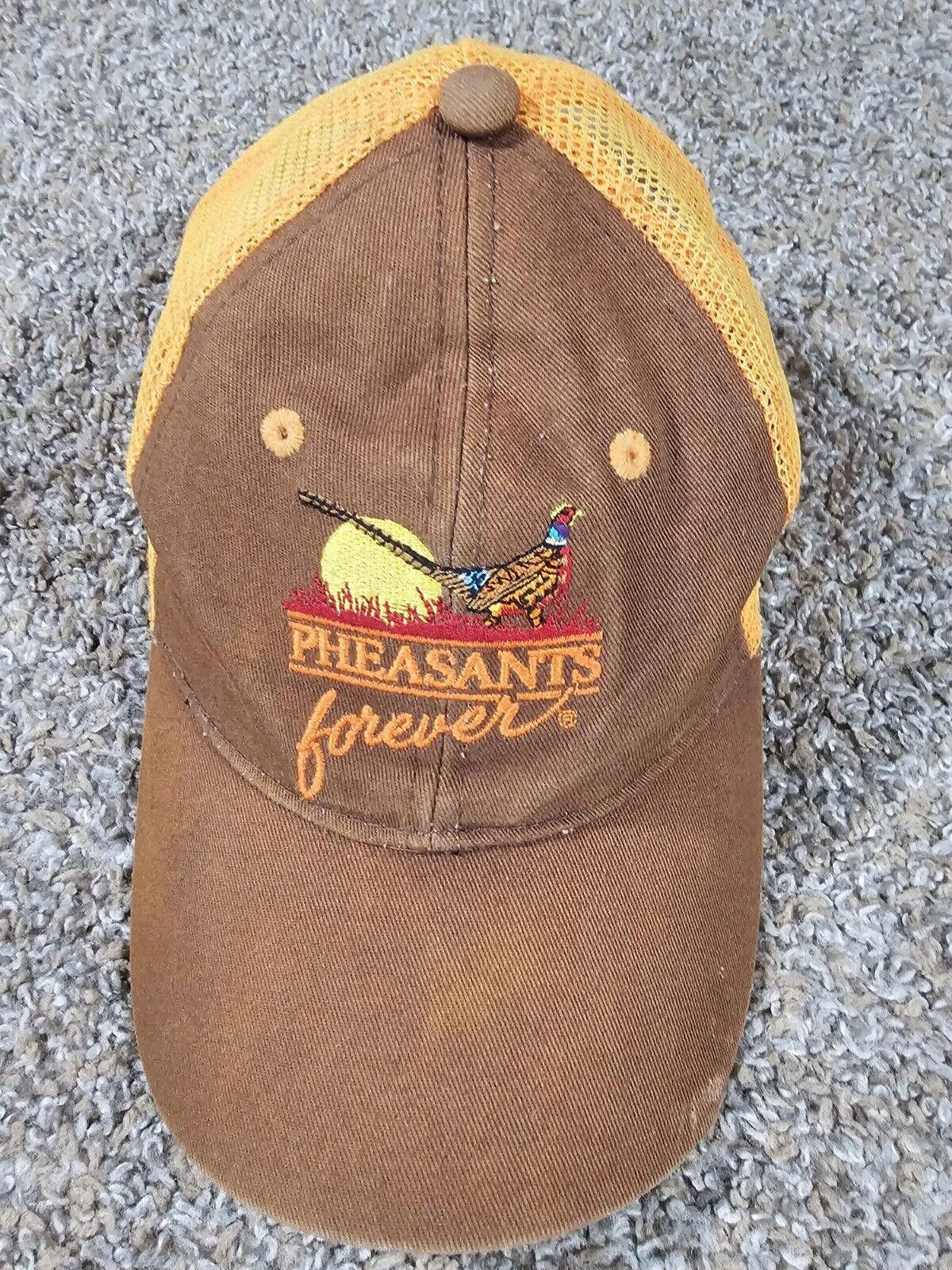 Designer Pheasants Forever Jager Trucker Hat Strapback Orange Brown Size ONE SIZE - 2 Thumbnail