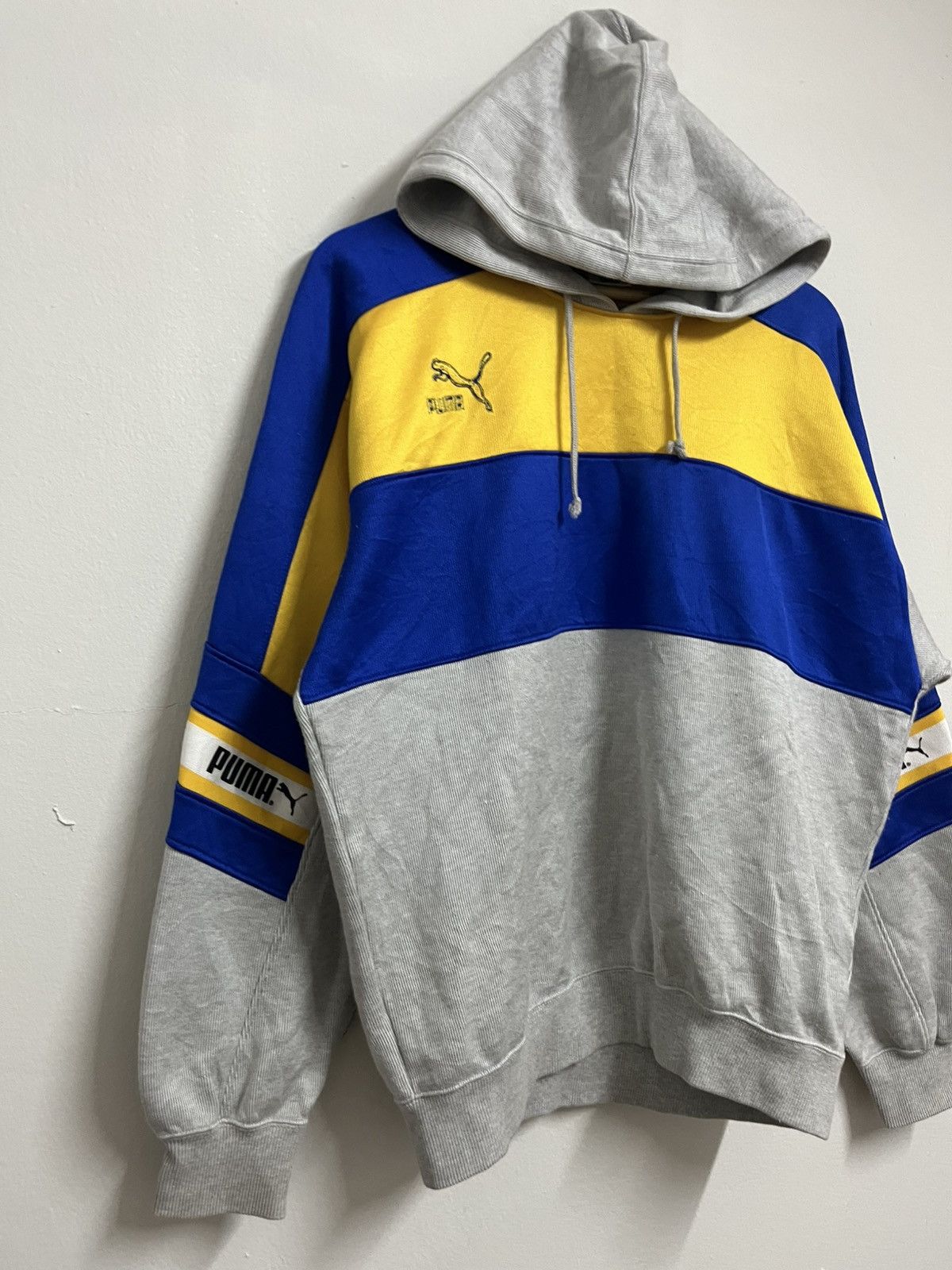 Japanese Brand 💥Vintage PUMA BIG LOGO Hoodie Size US L / EU 52-54 / 3 - 3 Thumbnail