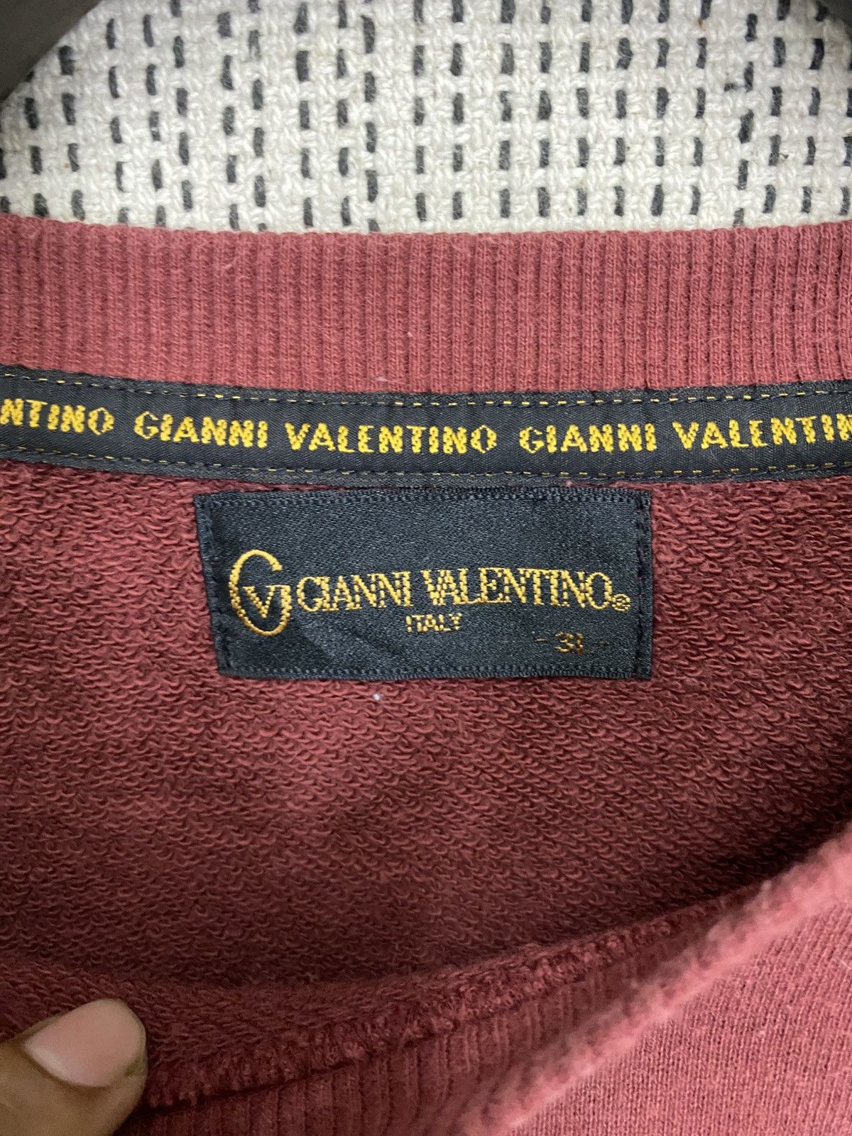 Gianni Valentino × Vintage Gianni valentino spell out emboidery sweatshirt size 3L Size US XXL / EU 58 / 5 - 6 Thumbnail