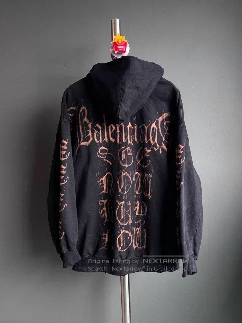 Balenciaga Balenciaga Buddhist Scripture Mud Dye Zipper Jacket Size US L / EU 52-54 / 3 - 2 Thumbnail
