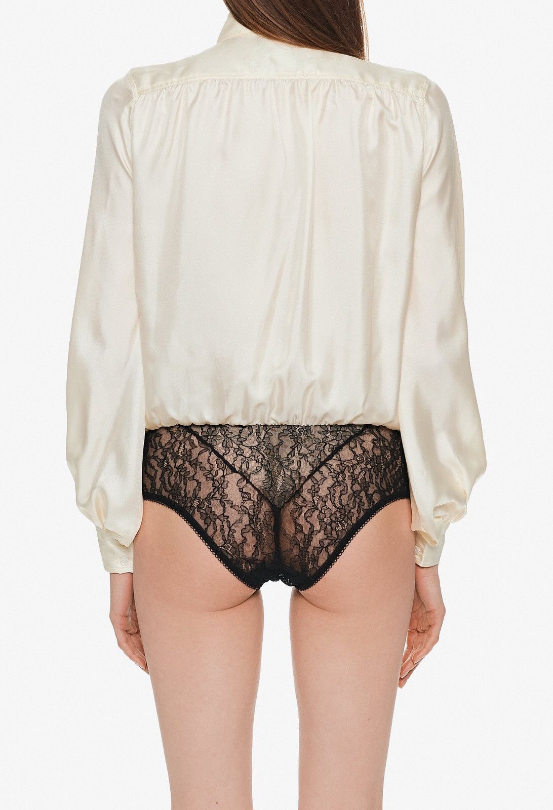 Enfants Riches Deprimes Last Enfants Riches Deprimes Secretary Shirt in Beige Silk Size S / US 4 / IT 40 - 2 Thumbnail