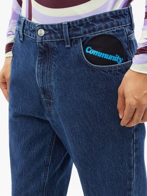 Raf Simons o1y0325 Denim Pant in Blue Size US 29 - 2 Thumbnail