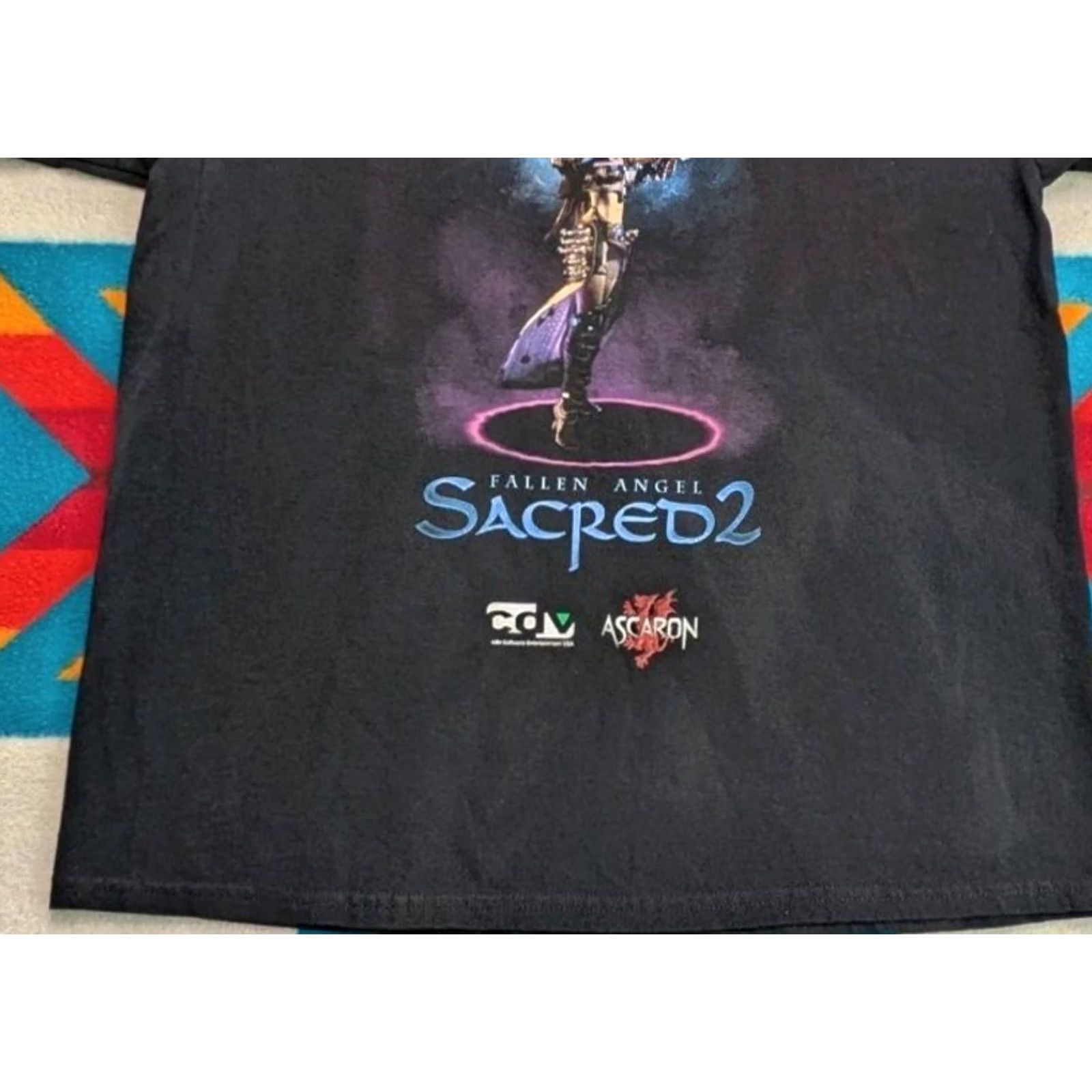 Vintage VINTAGE Fallen Angel Shirt L Black Fallen Angel Sacred 2 Official Employee PC Gaming 90s Size US L / EU 52-54 / 3 - 3 Thumbnail