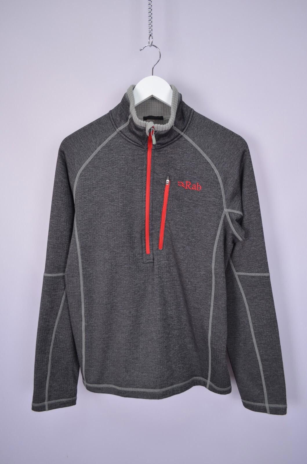 Rab RAB Nucleus Pull-on Mens Fleece Jacket Size S Grey 1/4 Zip Size US S / EU 44-46 / 1 - 1 Thumbnail