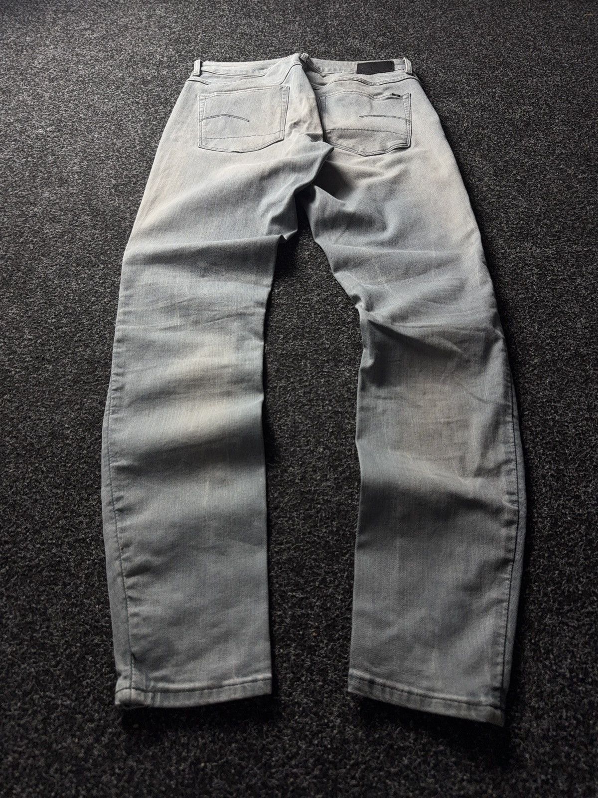 G-Star 00s Retro G-Star RAW 3301 Mid Skinny Faded Grey Denim Jeans Size 30" / US 8 / IT 44 - 9 Thumbnail