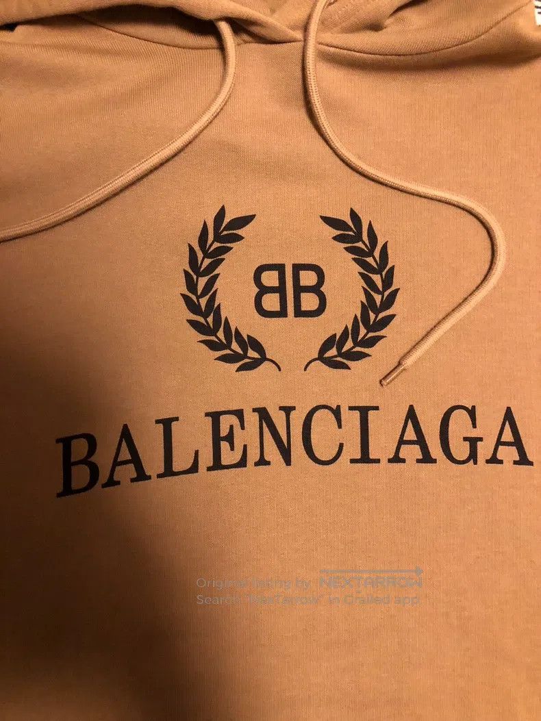 Balenciaga Balenciaga Wheat ear Logo letter hooded sweater Size US S / EU 44-46 / 1 - 2 Thumbnail