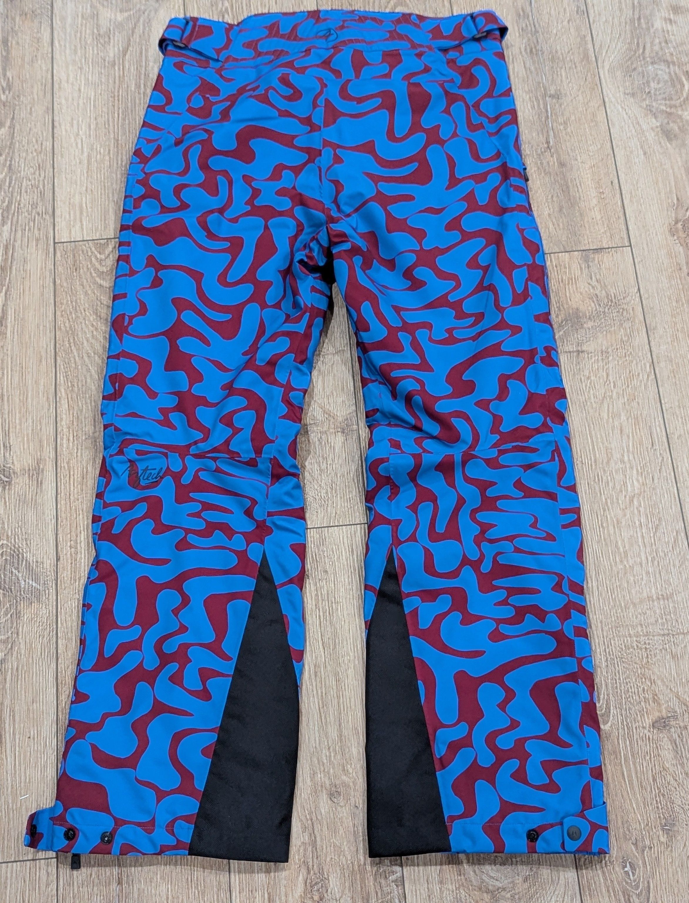 Aztech Mountain Aztech Mountain Folkh Abstract Wave Ski Pants Blue Medium Size US 32 / EU 48 - 5 Thumbnail