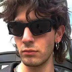 VIBE Kurt Cobain Alien Sunglasses Punk Grunge 2000s Look Size ONE SIZE - 6 Thumbnail