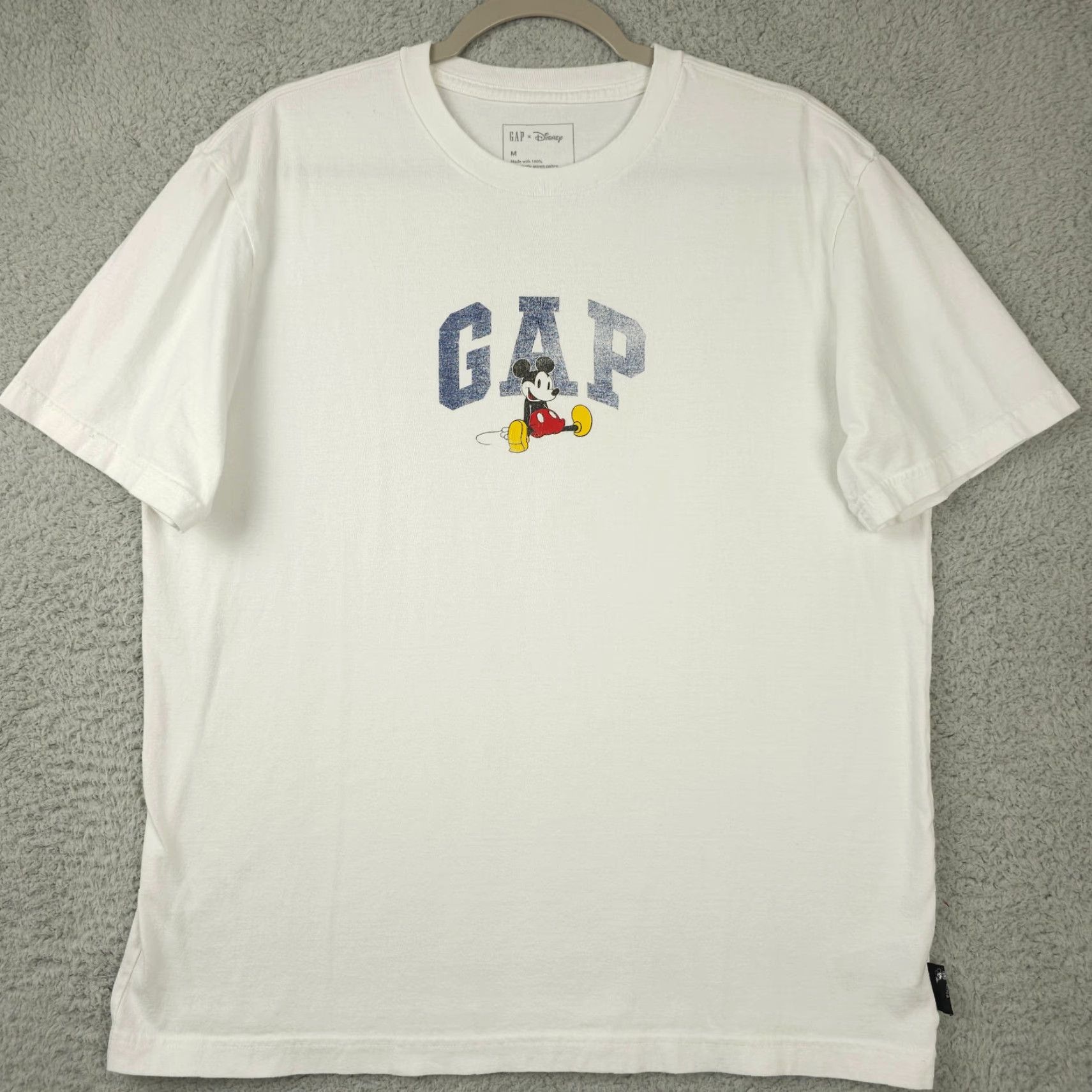 Gap Gap Disney Shirt Mens Medium White Mickey Graphic Logo Crew Neck Tee Adult Size US M / EU 48-50 / 2 - 2 Thumbnail