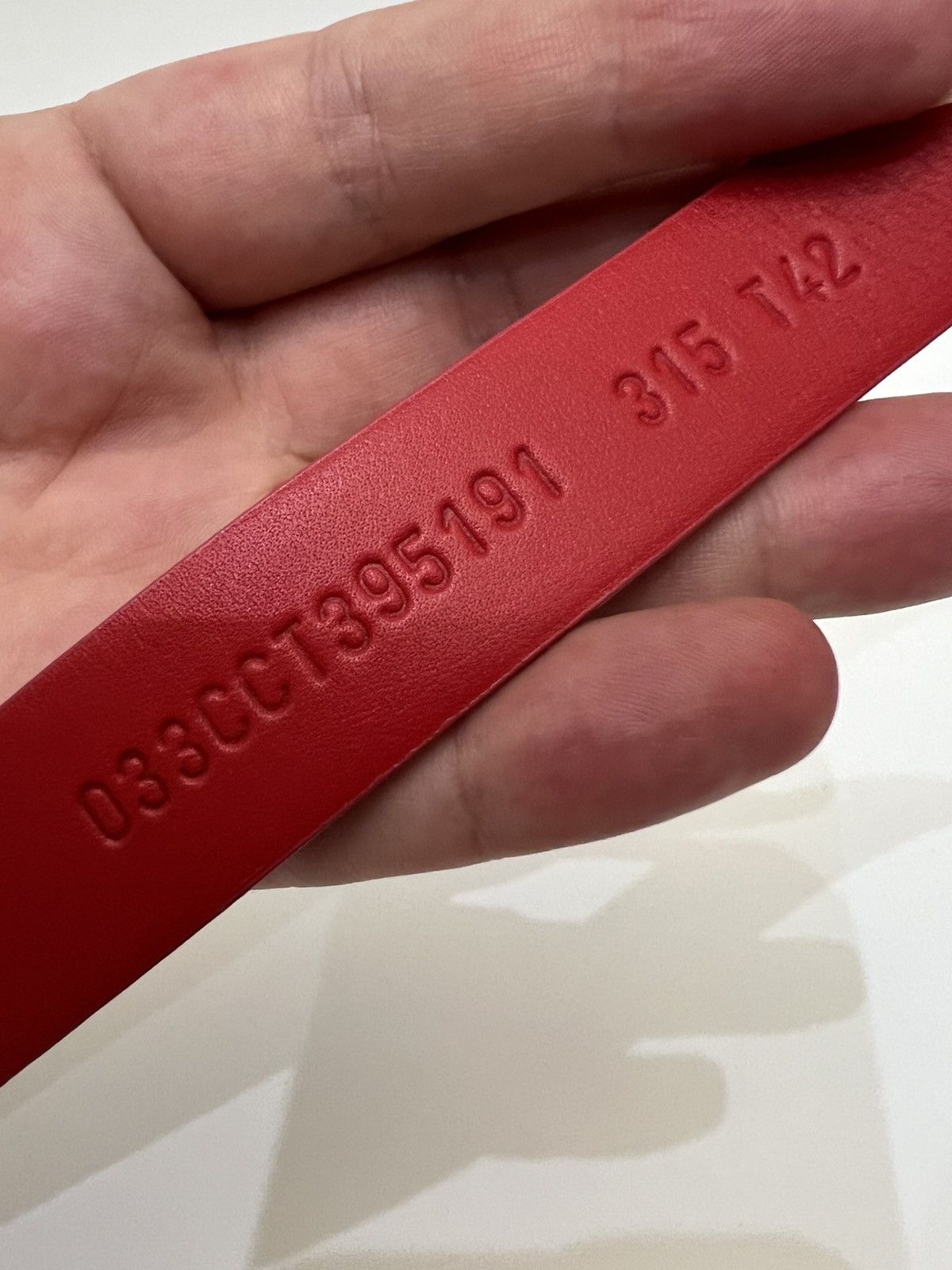 Dior Dior Red Leather belt Women’s Size 42 Size ONE SIZE - 7 Thumbnail