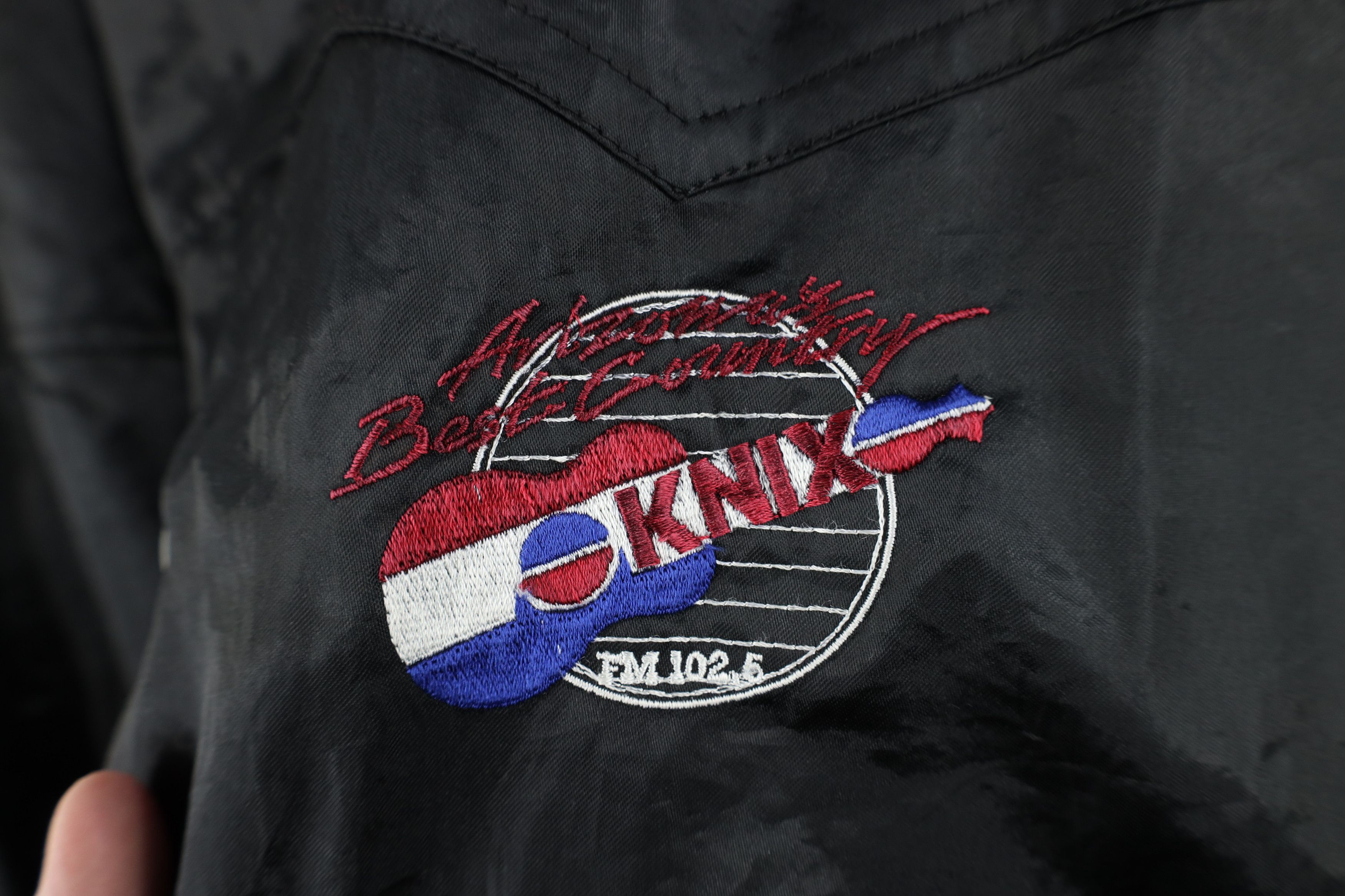 Vintage Vintage 80s 90s Arizona Country Music Radio Satin Jacket USA Size US L / EU 52-54 / 3 - 4 Thumbnail