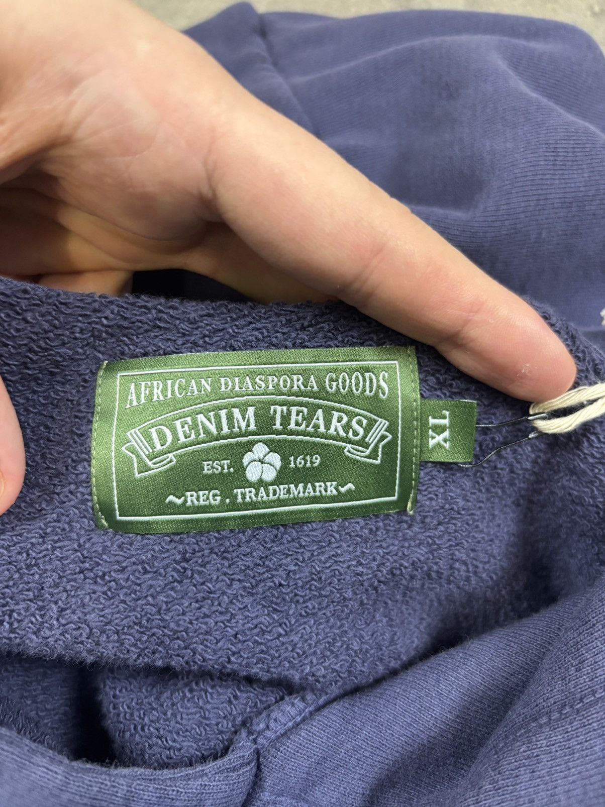 DENIM TEARS Denim Tears ADG Hoodie, Purple Size US XL / EU 56 / 4 - 8 Thumbnail