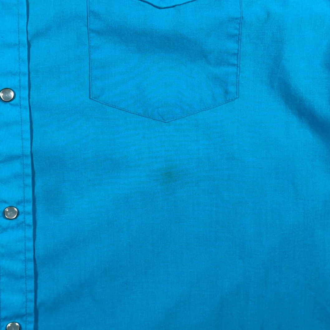 Vintage VINTAGE Sheplers Western Shirt Adult 2XL 2XL Blue Pearl Snap Cowboy Rodeo 90s Shirt Mens Size US XXL / EU 58 / 5 - 7 Thumbnail