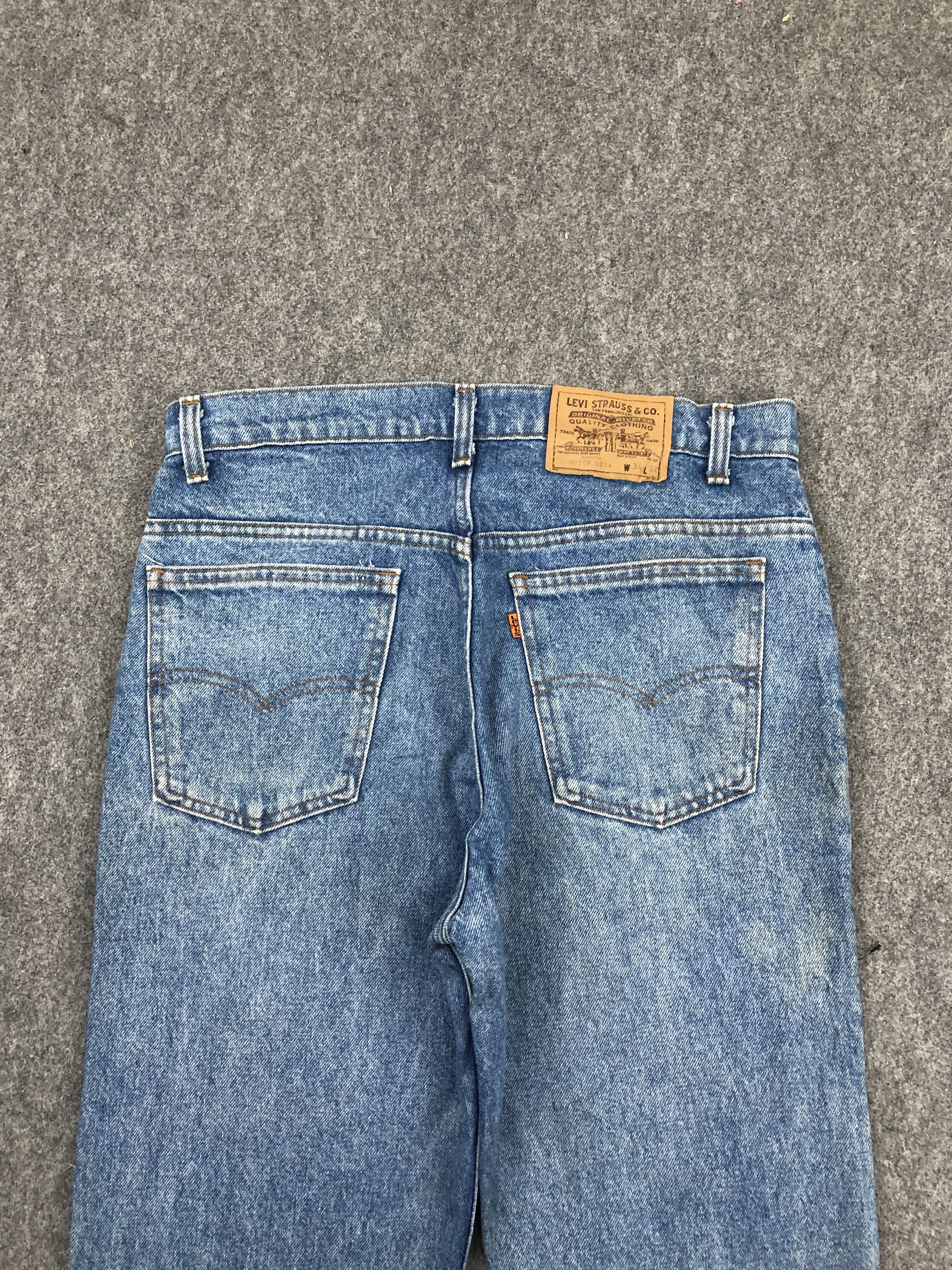 Levi's Vintage 80s Levis Orange Tabs Jeans DPP0217 Size US 33 - 4 Thumbnail