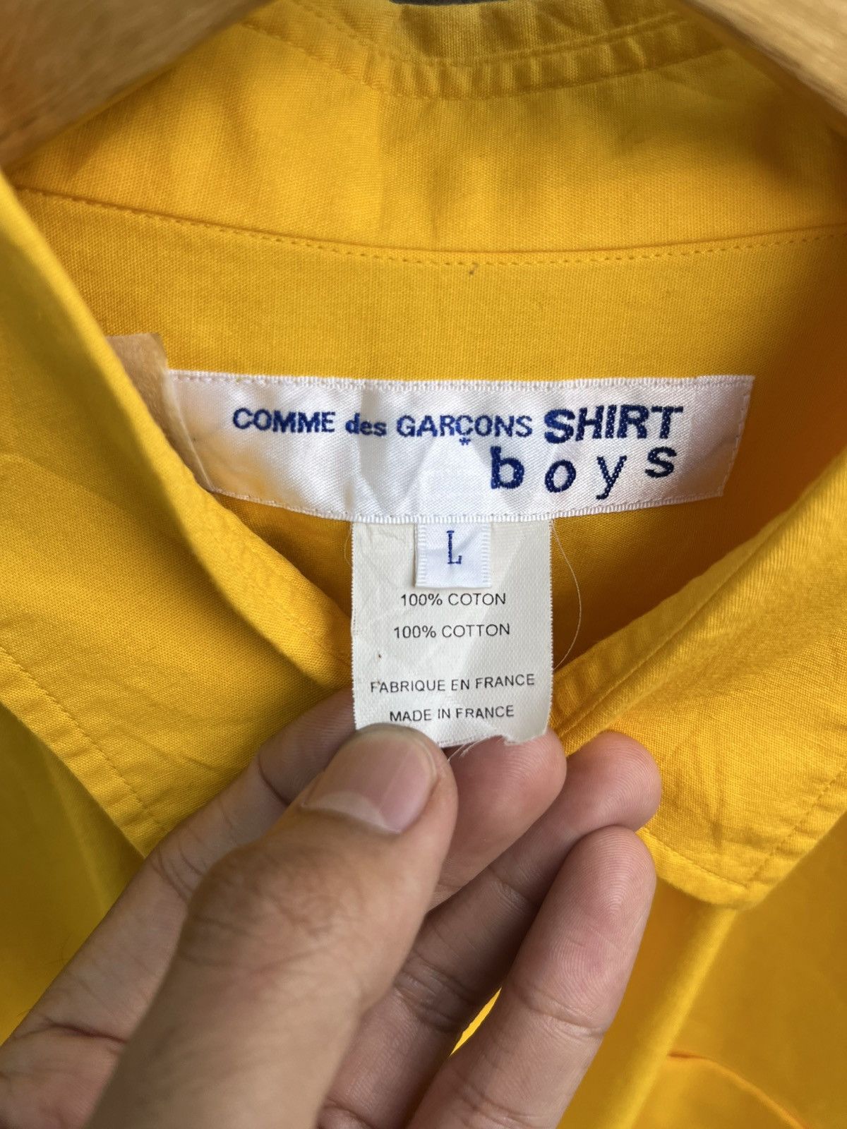 Comme des Garcons SHIRT Back Logo Button Up Shirt Size US L / EU 52-54 / 3 - 6 Thumbnail