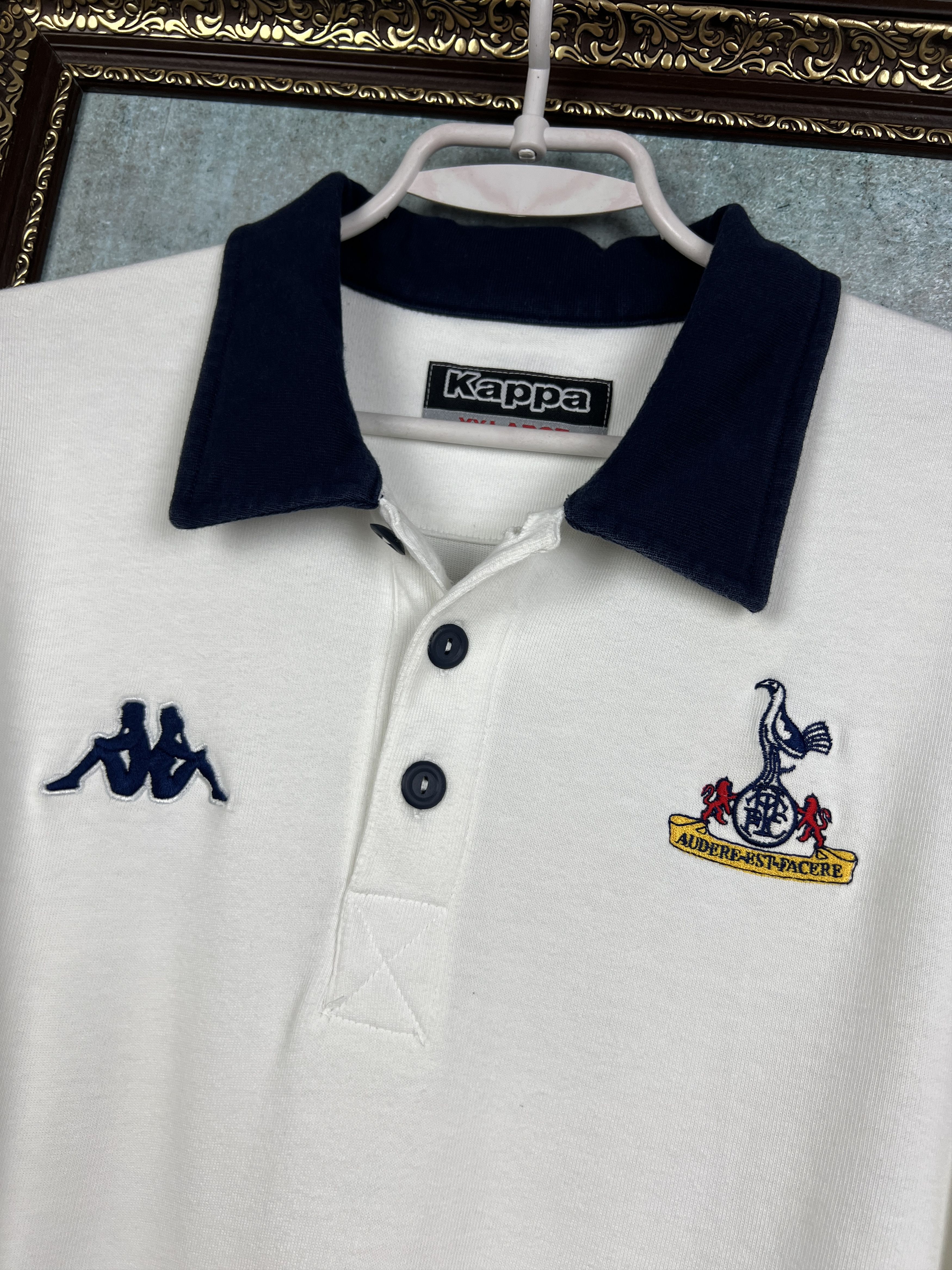 Kappa Tottenham Football Polo Shirt Long Sleeve Jersey Trikot Size US XXL / EU 58 / 5 - 3 Thumbnail