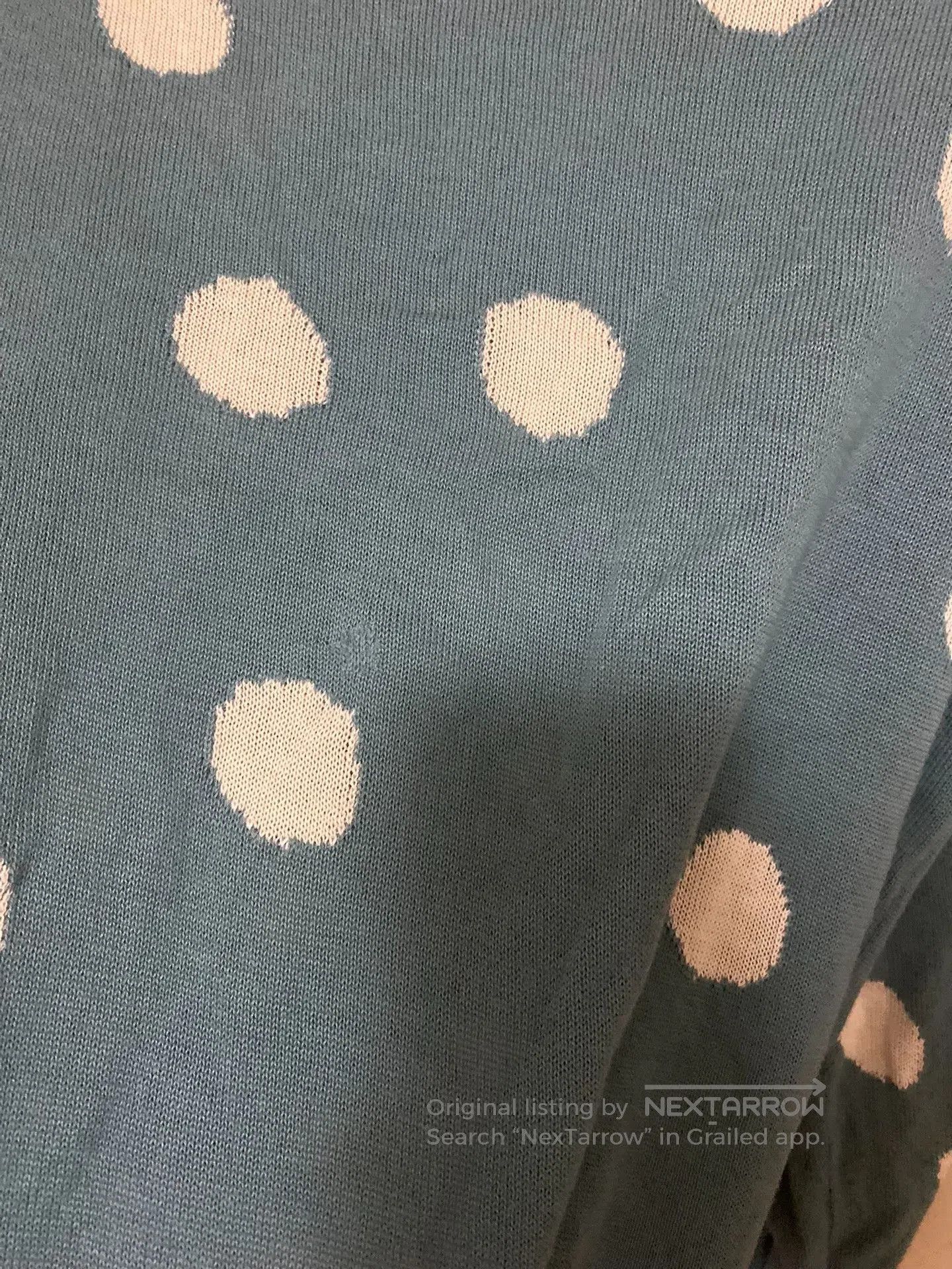 Vivienne Westwood Vivienne Westwood Puppy Blue Polka Dot Knit Coat. Size M / US 6-8 / IT 42-44 - 5 Thumbnail
