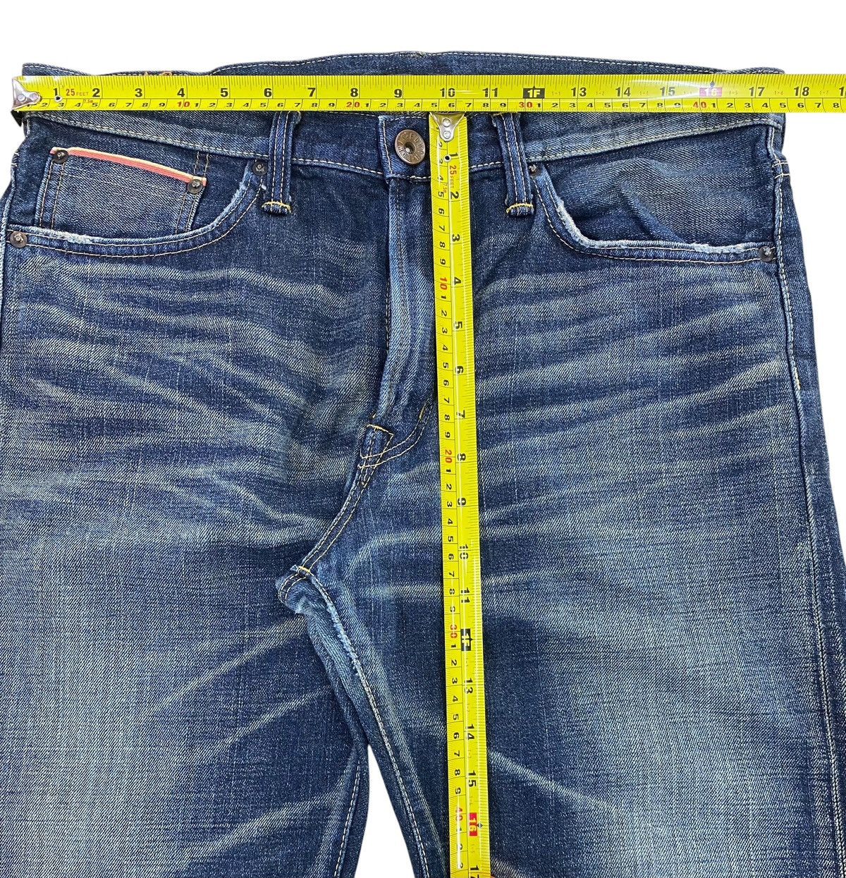 Edwin Edwin X Selvage Faded Blue Wash Straight Cut Style Jeans Size US 35 - 9 Thumbnail