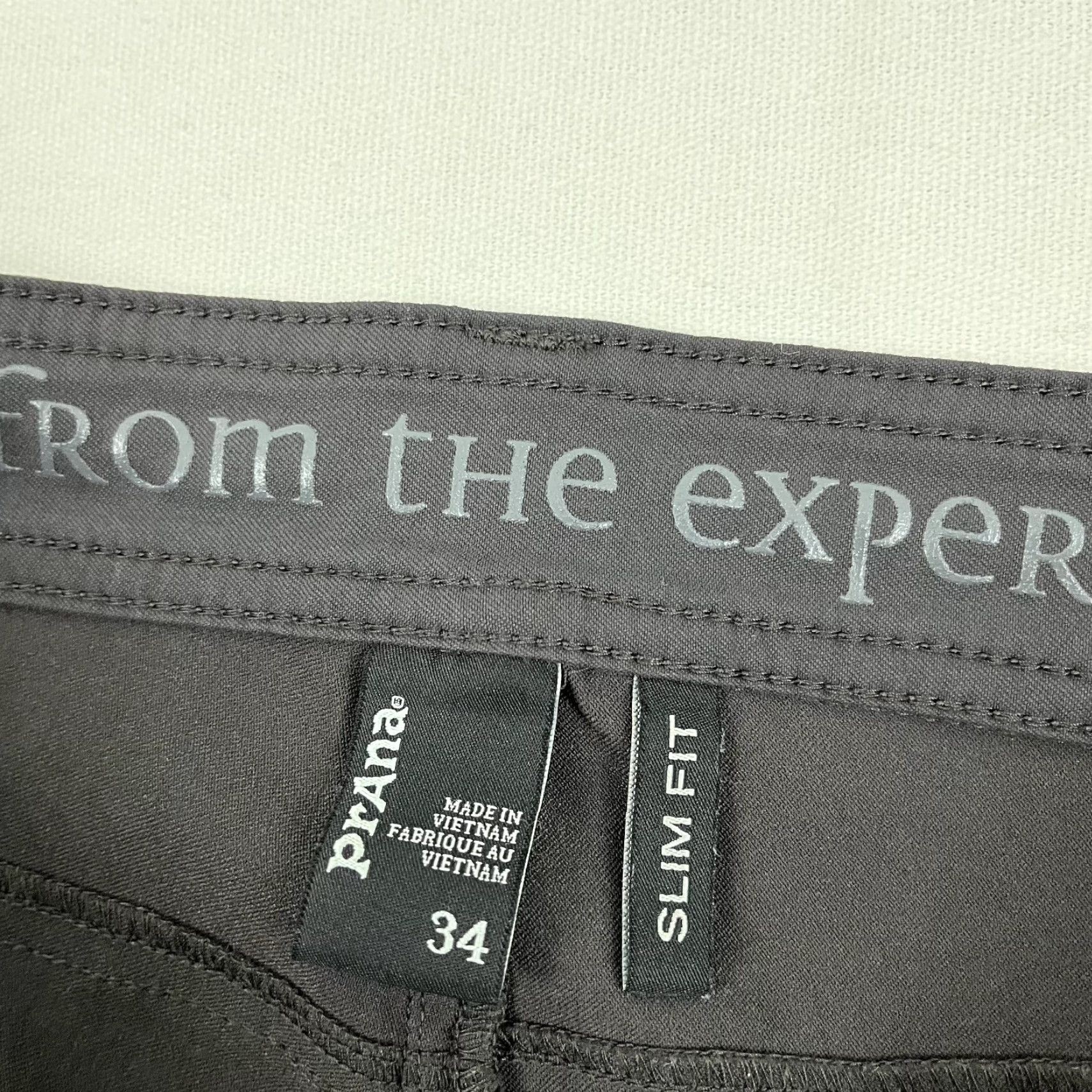 Prana Prana Brion Pants Mens 34 x 29 Slim Fit Dark Gray Nylon Spandex Hiking Gorpcore Size US 34 / EU 50 - 2 Thumbnail