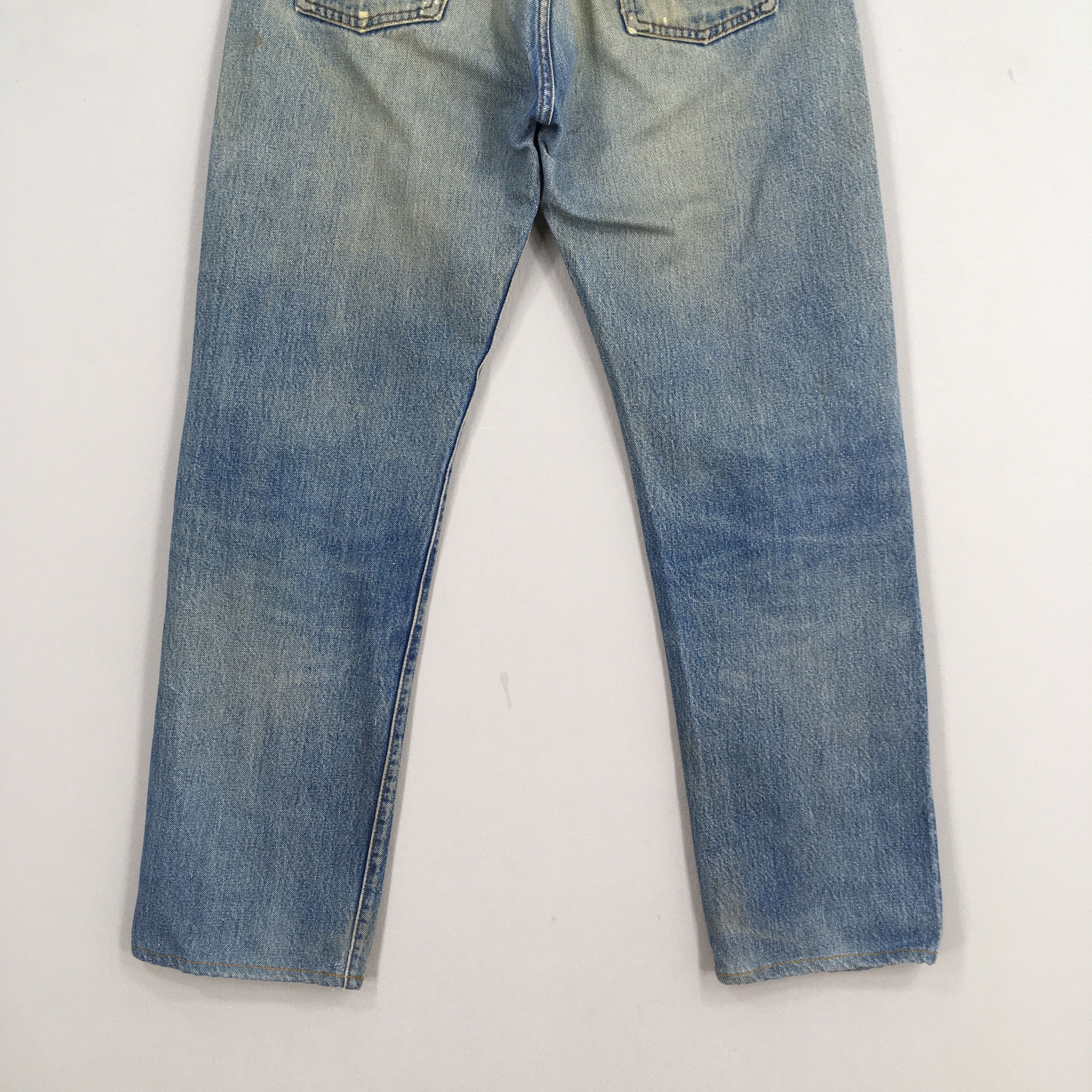 Levi's Size 31x28.5 Vintage 70s Levi's 501 Selvedge Jeans S1254 Size US 31 - 10 Thumbnail