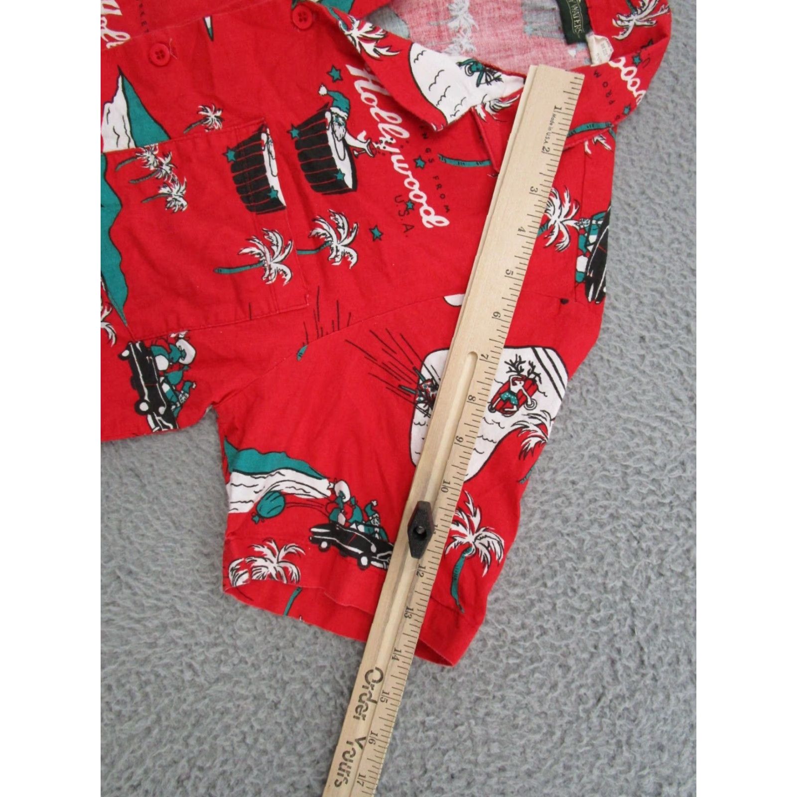 Vintage VINTAGE Boundary Waters Hawaiian Shirt S Red Cotton Short Sleeve Collared Button-Up Luau Aloha USA Made Mens Vintage Best used Size US S / EU 44-46 / 1 - 6 Thumbnail