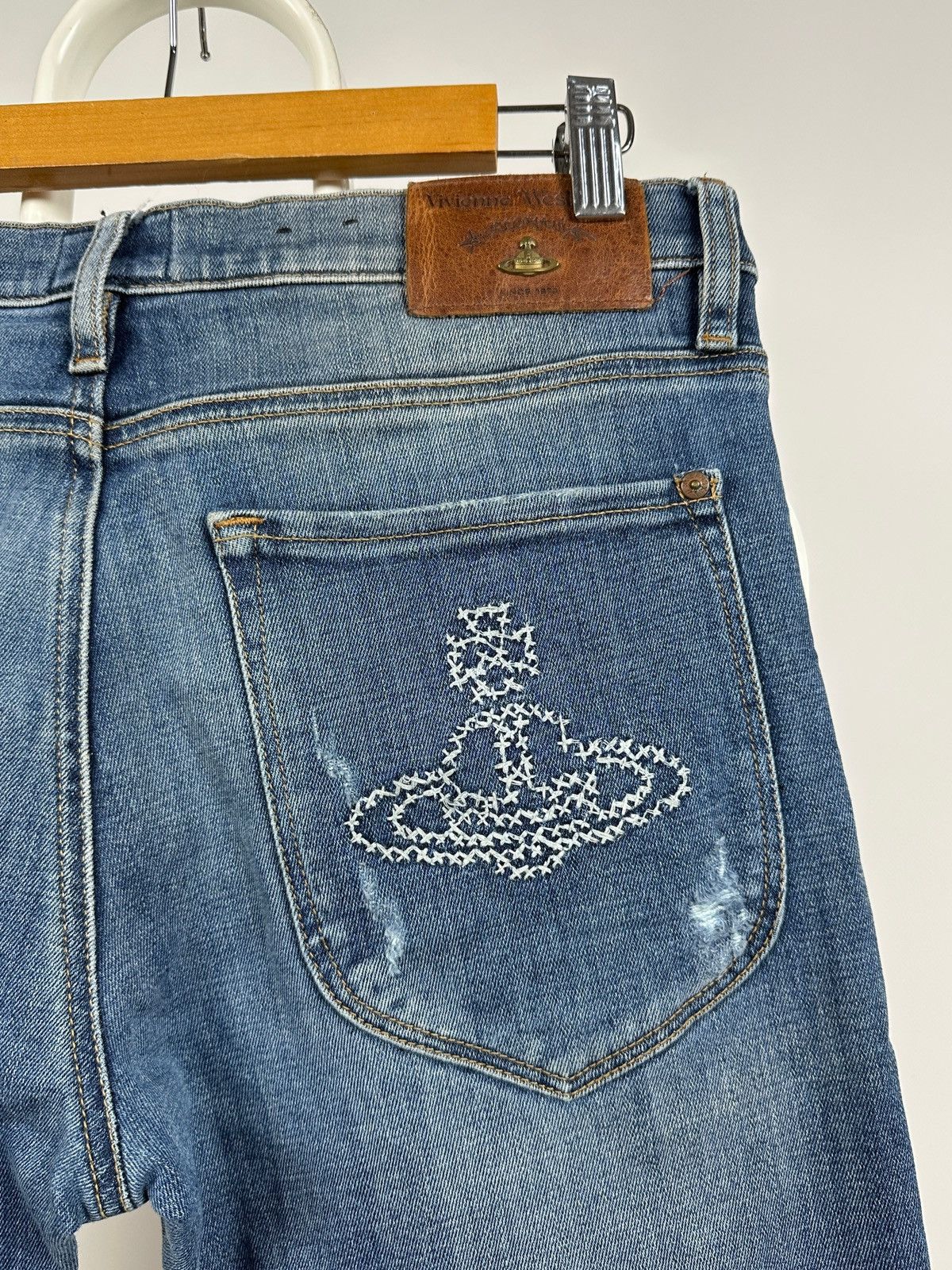 Vivienne Westwood Vivienne Westwood Anglomania Light Blue Denim Jeans Pants Size US 30 / EU 46 - 6 Thumbnail