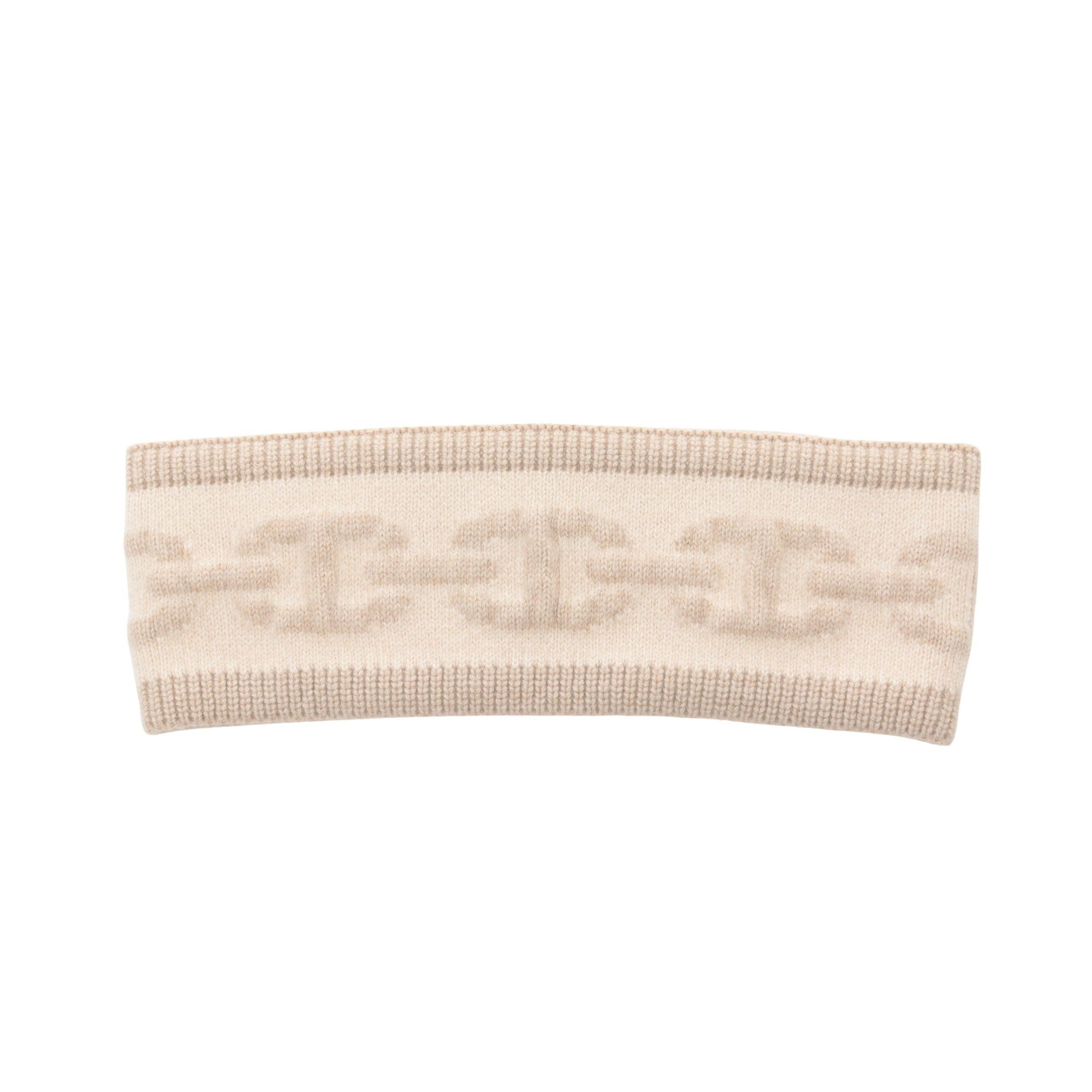 Hermes Hermes Chaîne Hair Band Accessory Cashmere Beige Size ONE SIZE - 1 Thumbnail