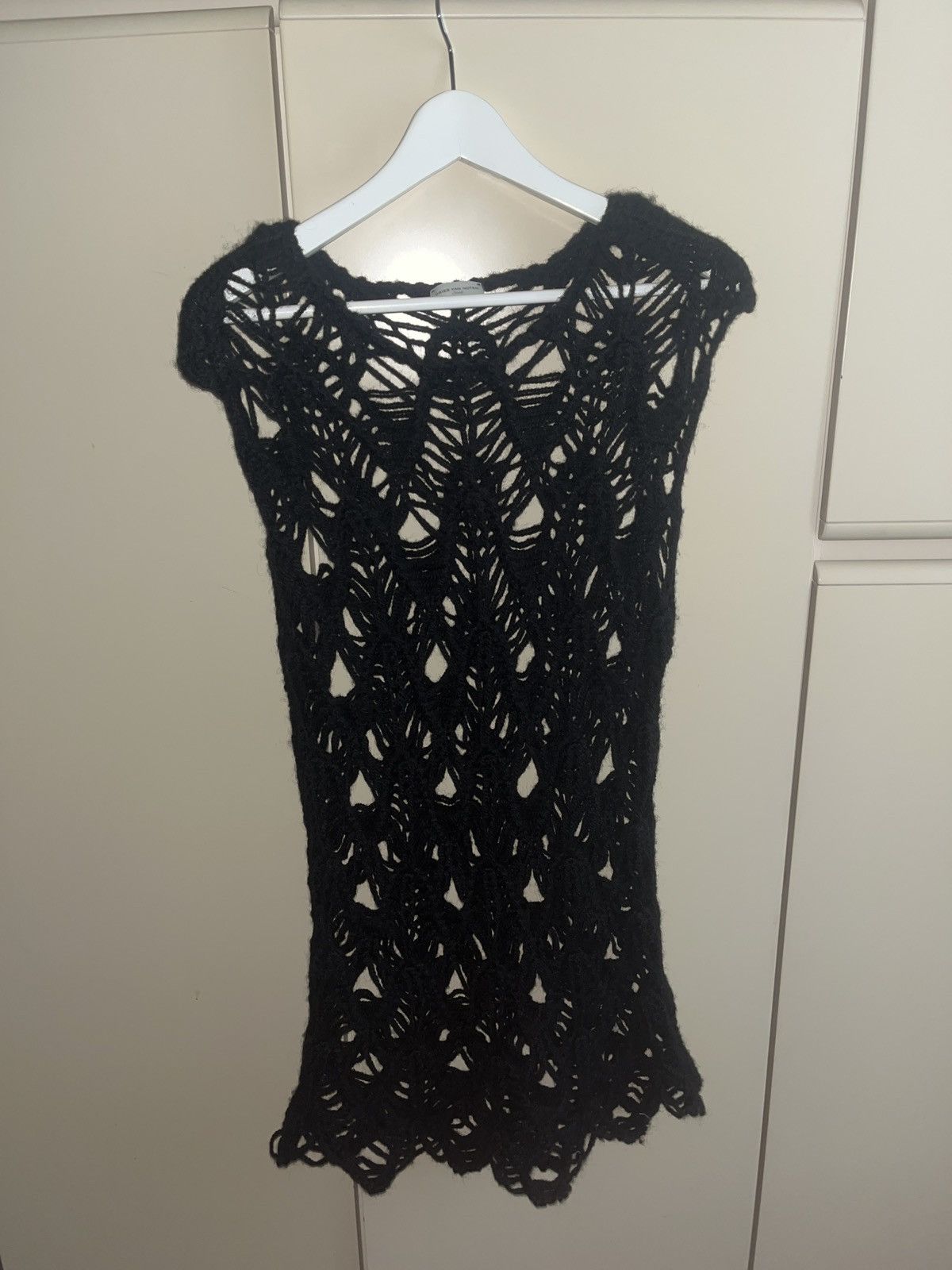 Dries Van Noten Holey Wool Tank Top Size US L / EU 52-54 / 3 - 1 Thumbnail