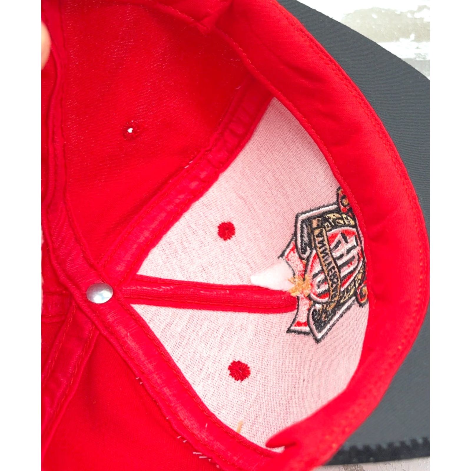 Vintage VINTAGE Stylemaster Hat Cap Snapback Red 90s 80s American Classic Retro Advertising Adjustable Lightweight Cotton Twill Mens Cap Snapback Size ONE SIZE - 5 Thumbnail