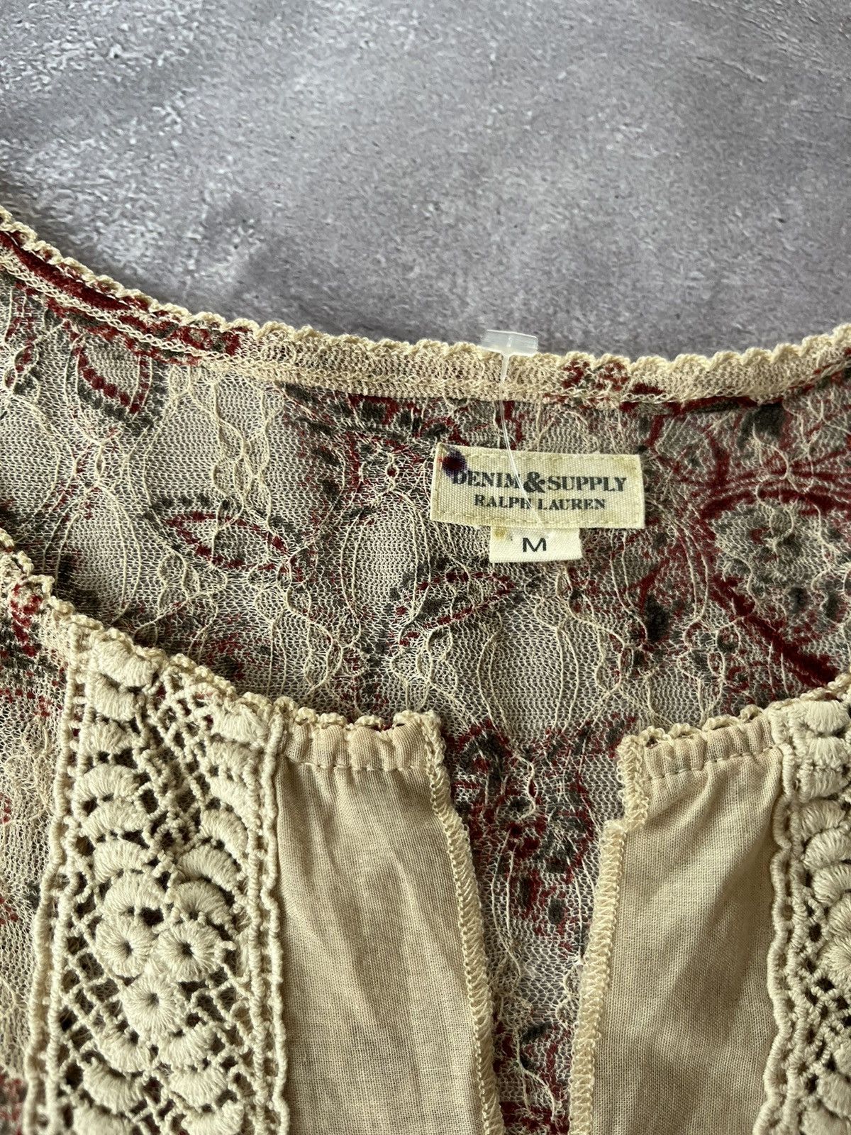 Denim & Supply Ralph Lauren Denim & Supply Ralph Lauren boho sheer Paisley Long Sleeve Size M / US 6-8 / IT 42-44 - 5 Thumbnail