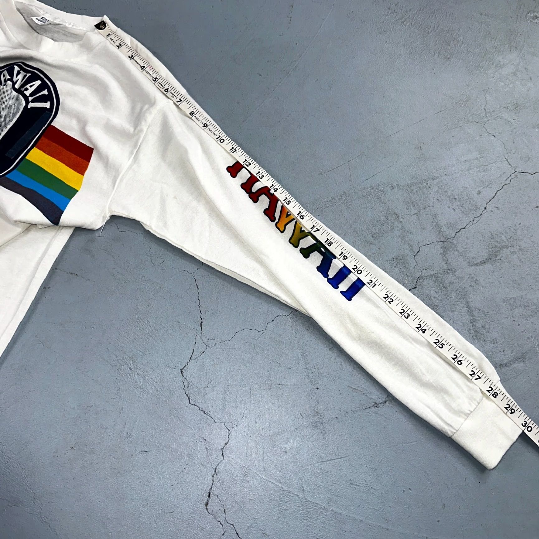 Rainbow VINTAGE Hawaii 1980s Rainbow T-Shirt Men M Spring Summer Casual Ocean Surf Hawaiian 80s Crew Neck Size US M / EU 48-50 / 2 - 7 Thumbnail