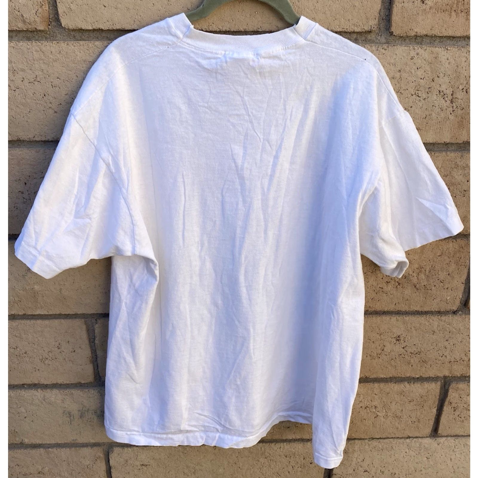 Fruit Of The Loom VINTAGE Fruit of the Loom T-Shirt San Francisco Giants Caricature White XL Mens Short Sleeve Graphic Print Sports California 1980s 1990s Size US XL / EU 56 / 4 - 7 Thumbnail