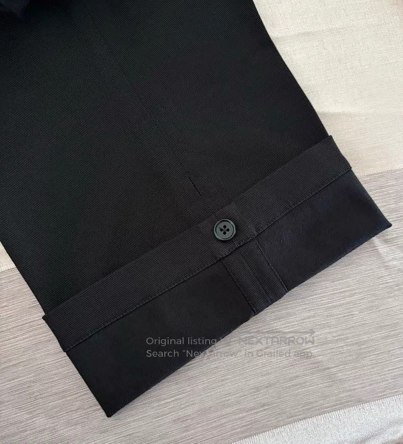 Hermes Hermes Autumn-Winter Men's Gabardine Pleated Casual Pants Size US 38 / EU 54 - 6 Thumbnail