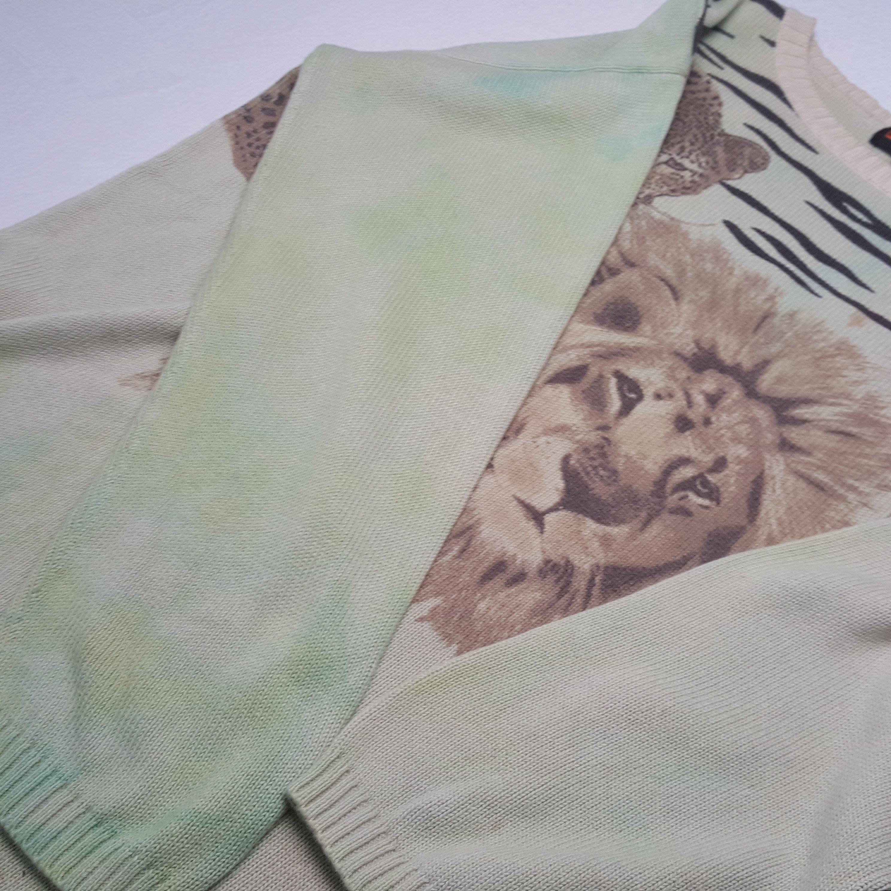 Vintage Evex Wild Life Animals Design Sweatshirt RR1 Size L / US 10 / IT 46 - 9 Thumbnail