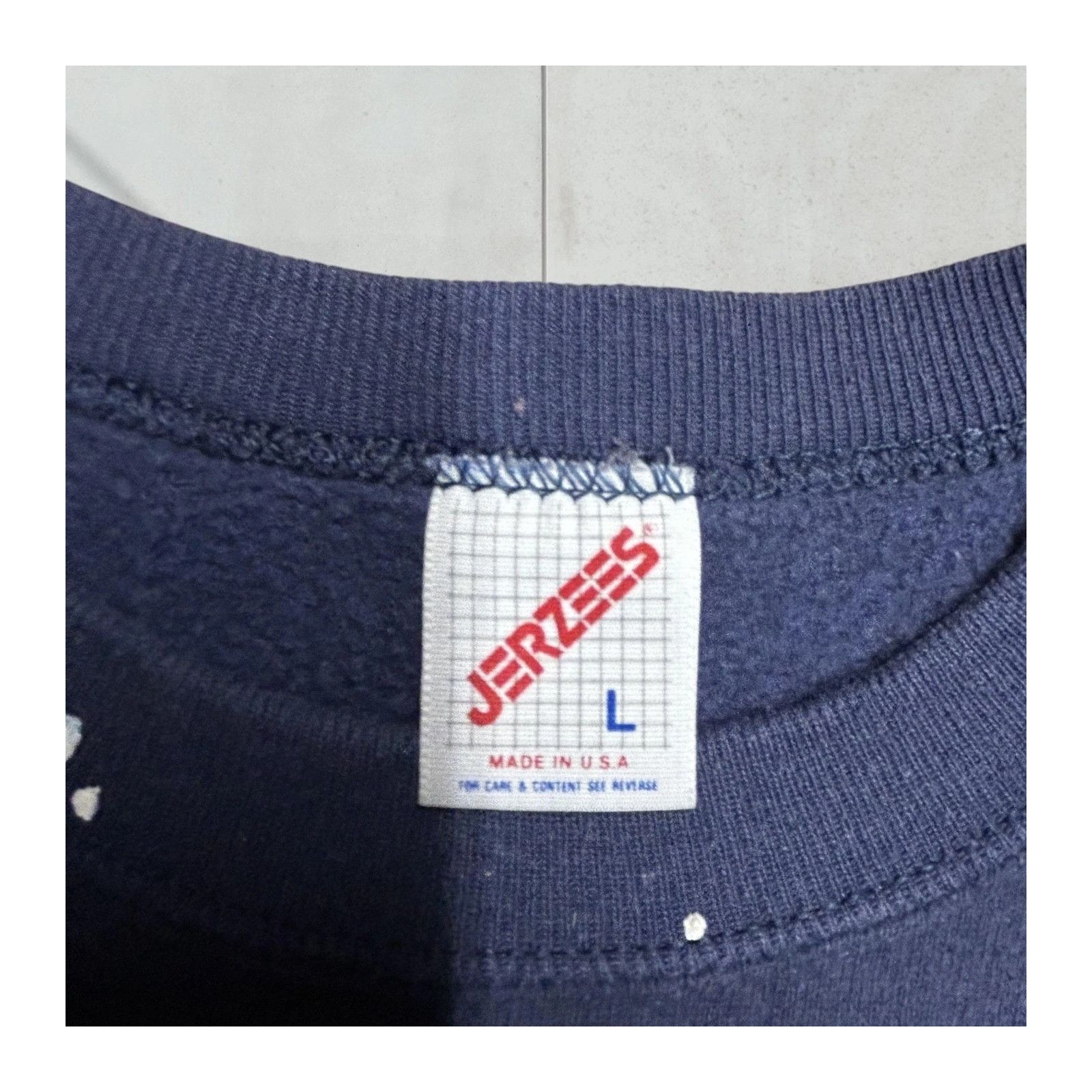 Jerzees Vintage 90's Blue Jerzees Chirstman Winter Sweatshirt Snowma Size US L / EU 52-54 / 3 - 2 Thumbnail