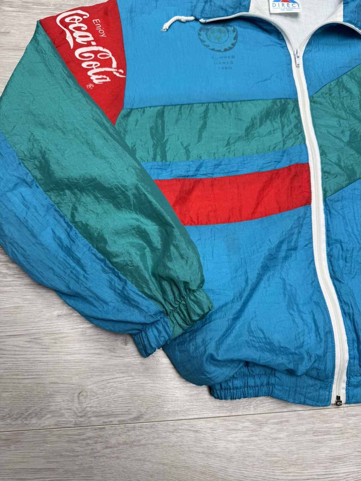 USA Olympics Coca Cola European Special Olympics 1990 Retro Track Jacket Size US S / EU 44-46 / 1 - 7 Thumbnail