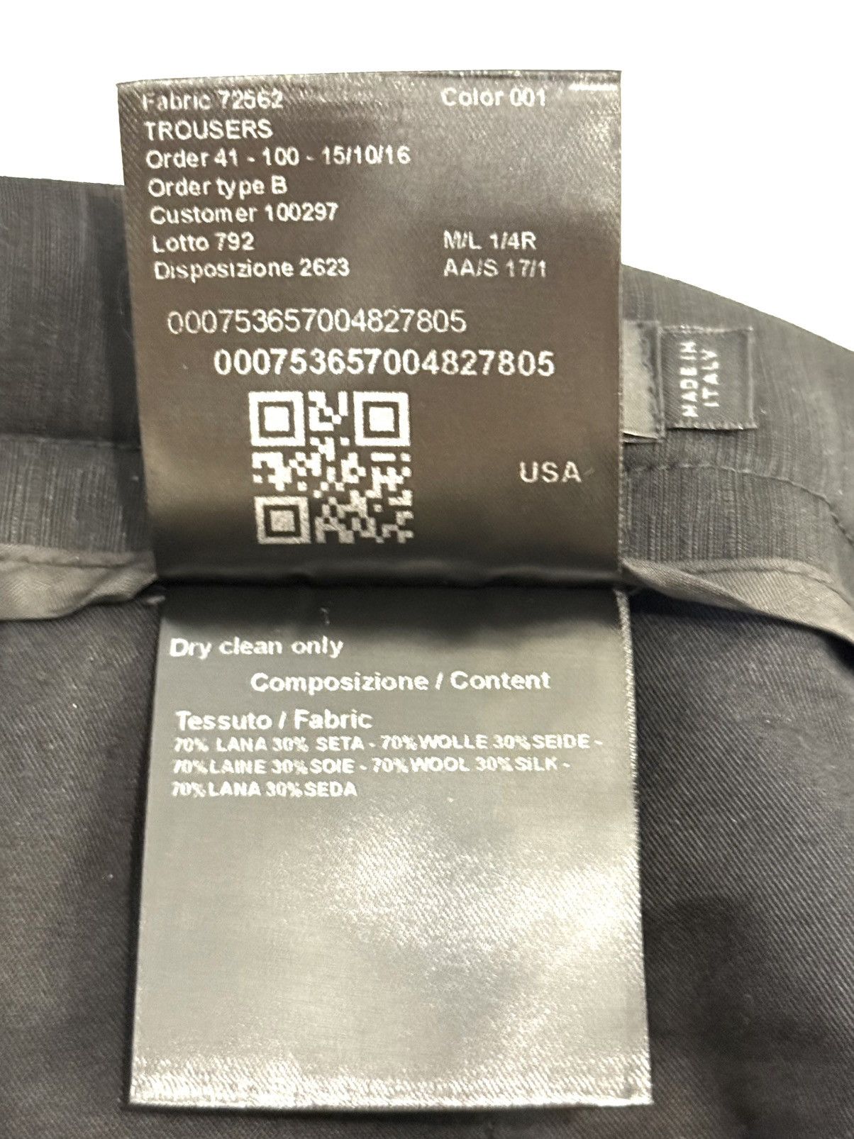 Calvin Klein Calvin Klein Collection Wool and Silk Trousers Size US 32 / EU 48 - 8 Thumbnail