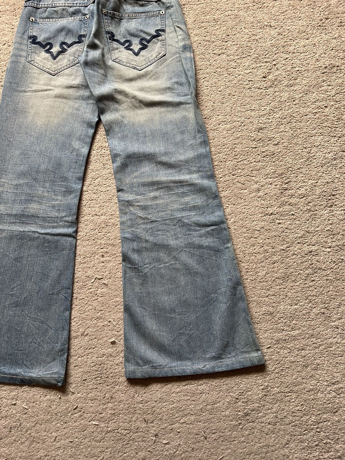 Cook Jeans 2000s Cook Jeans Washed Flare Jeans / Bootcut Jeans Size US 29 - 11 Thumbnail