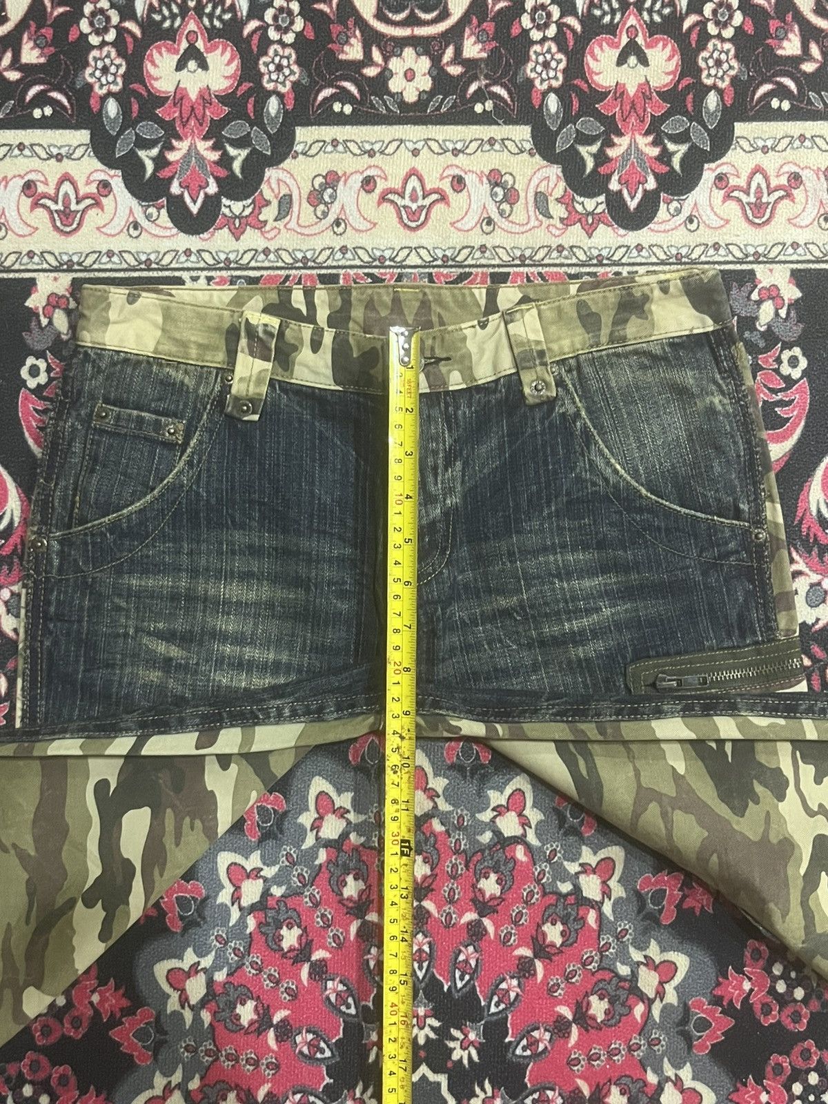 Japanese Brand Vintage Japanese Brand Hybrid Camo Jeans Cargo Style Denim Size US 29 - 13 Thumbnail