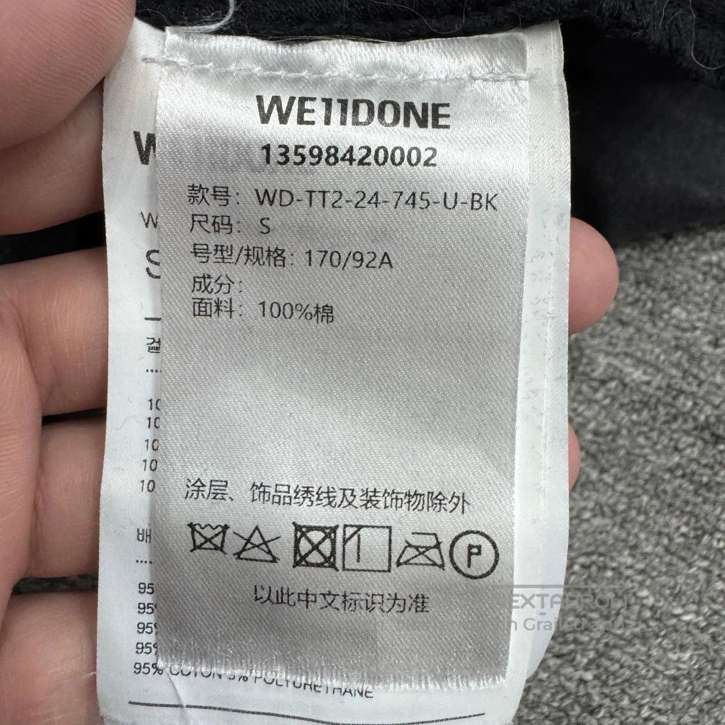 WE11DONE We11done Tie-Dye Gradient Long-Sleeve. Size US S / EU 44-46 / 1 - 5 Thumbnail