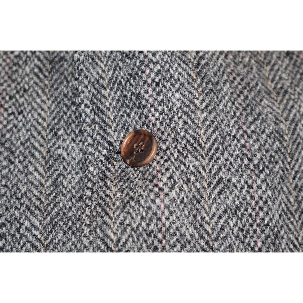 Harris Tweed Vintage HARRIS TWEED by Palm Beach Blazer Men's Gray Wool Size 36R - 7 Thumbnail