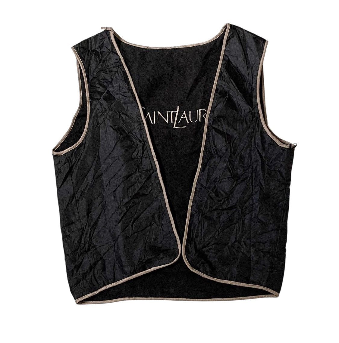 Yves Saint Laurent Vintage ysl embroidered logo vest Size US M / EU 48-50 / 2 - 8 Thumbnail