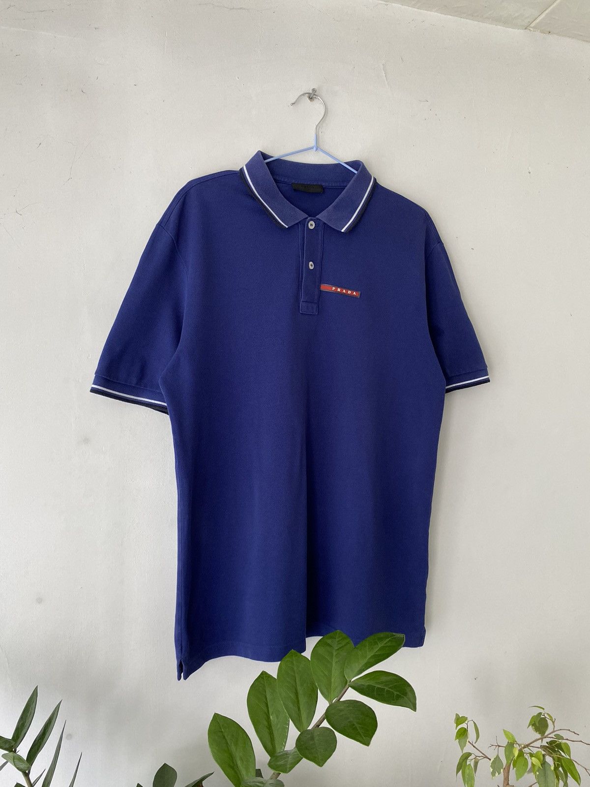 Prada Prada Vintage Red Tab Polo Size US M / EU 48-50 / 2 - 2 Thumbnail